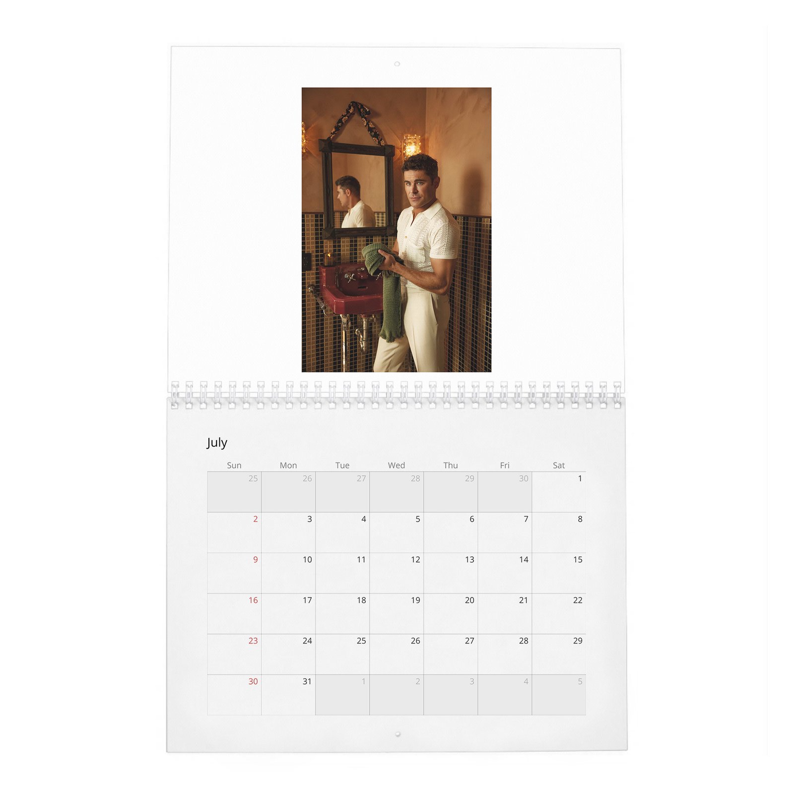 07 Zac Efron - The Ringmaster 2027 Wall Calendar