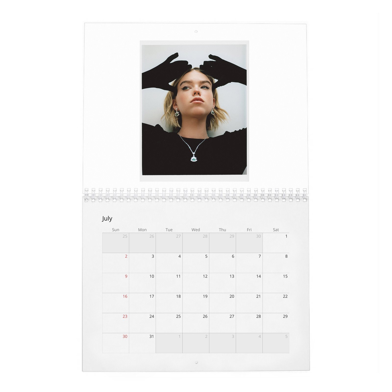 07 Milly Alcock - Flaunt 2027 Wall Calendar