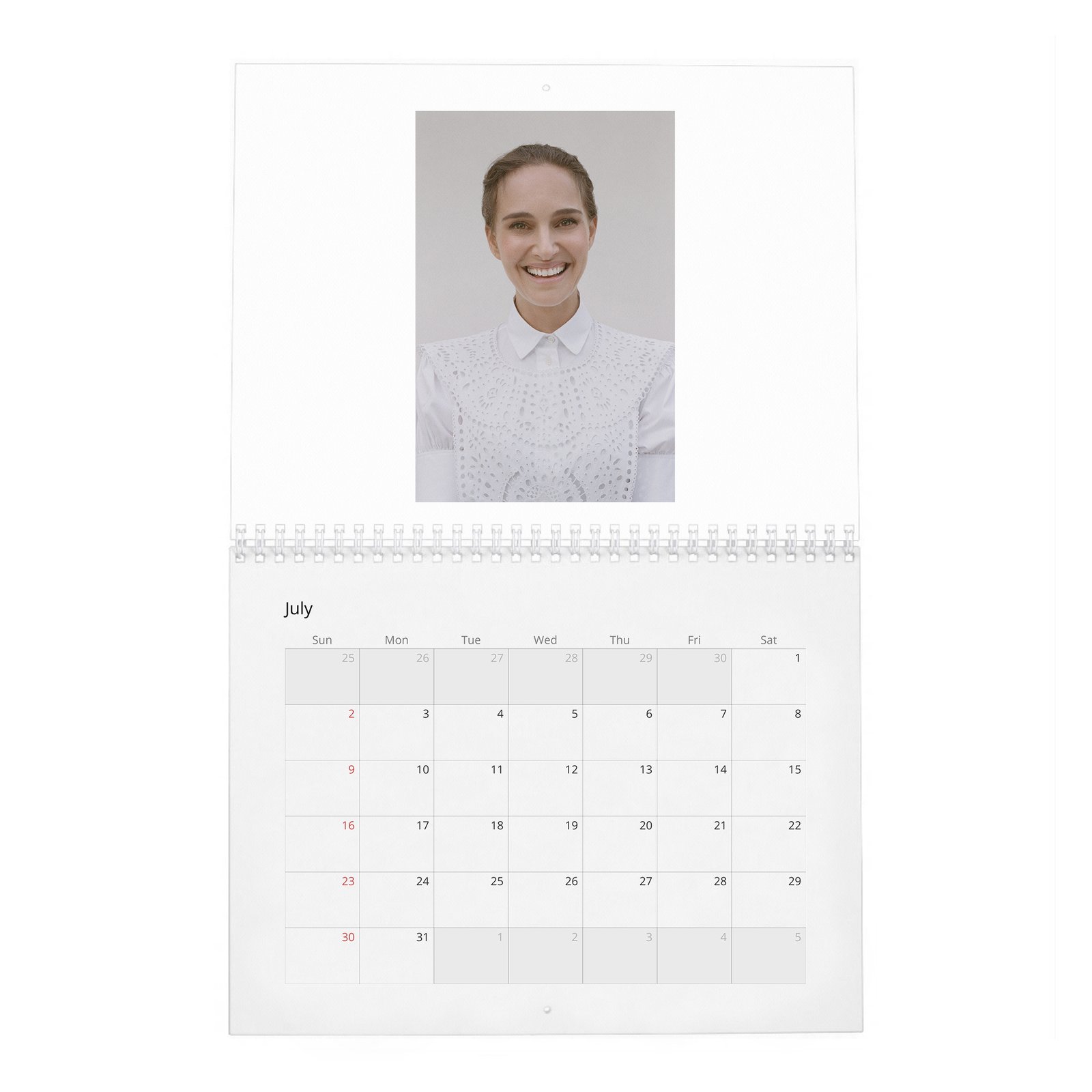 07 Natalie Portman - Scent of Love 2027 Wall Calendar