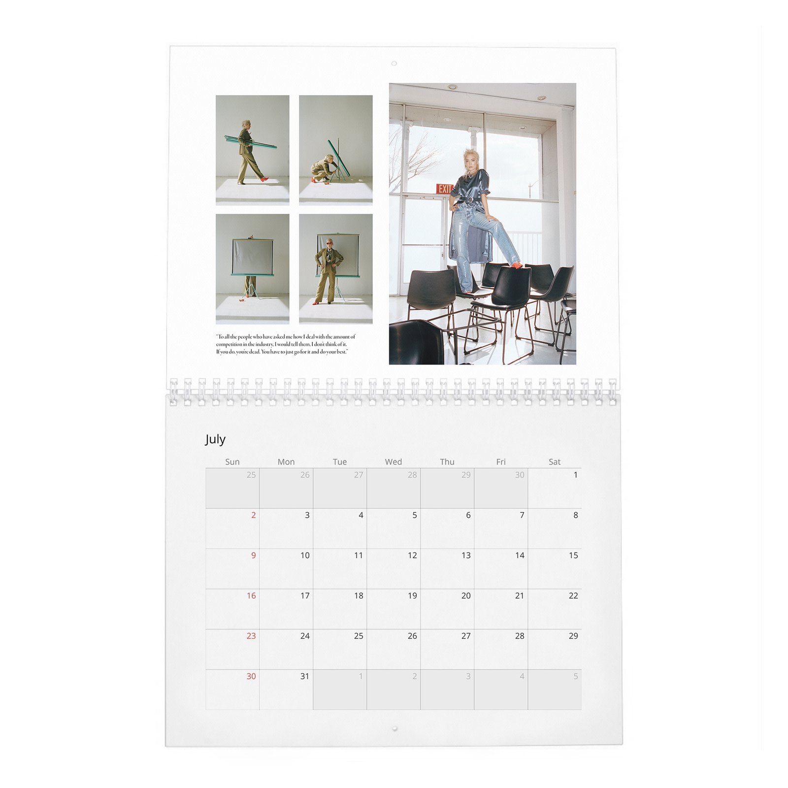 07 Pom Klementieff - Laterals 2027 Wall Calendar