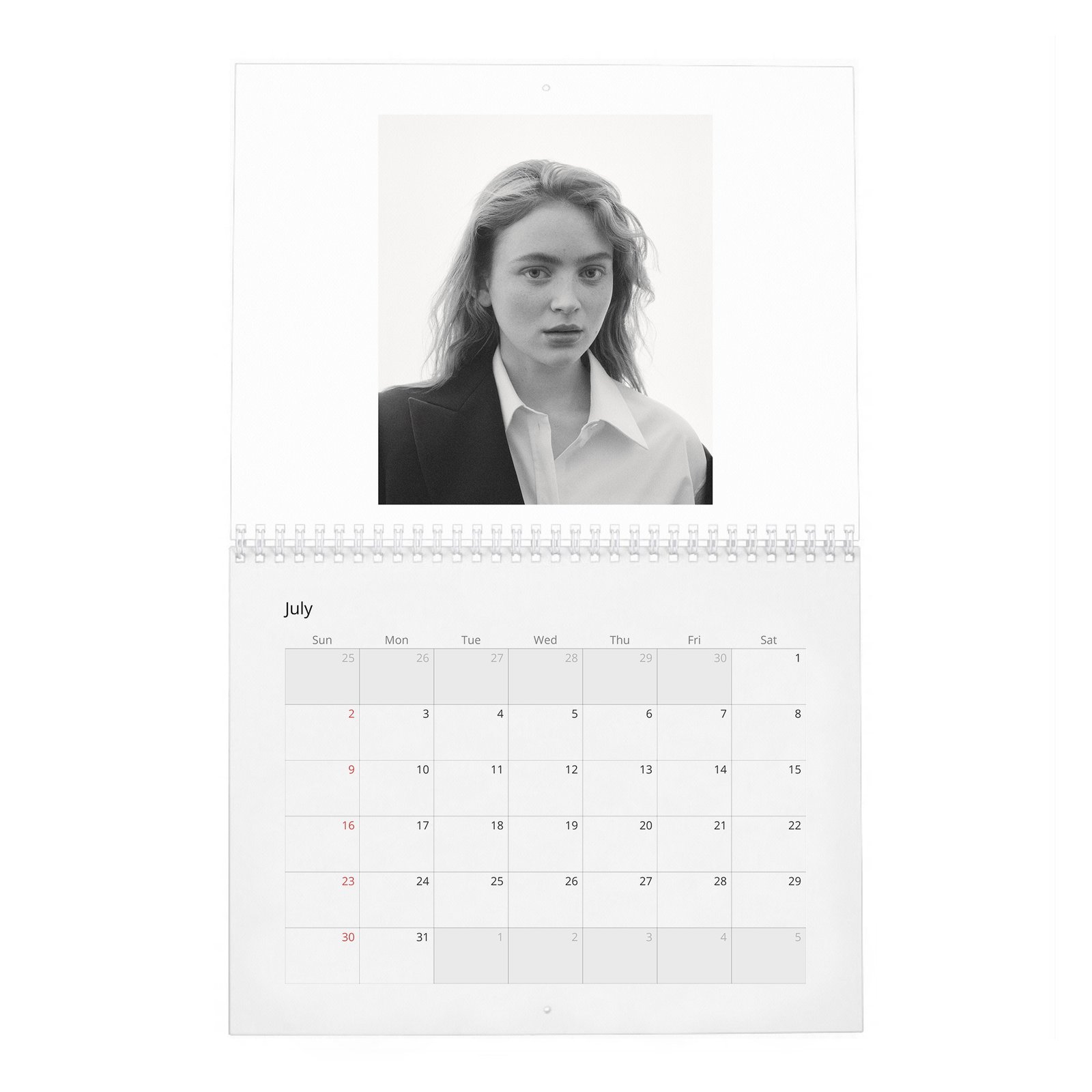 07 Sadie Sink - Bold Discretion 2027 Wall Calendar