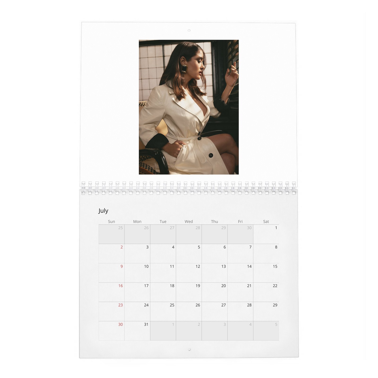 Salma Hayek - Settles In 2027 Wall Calendar