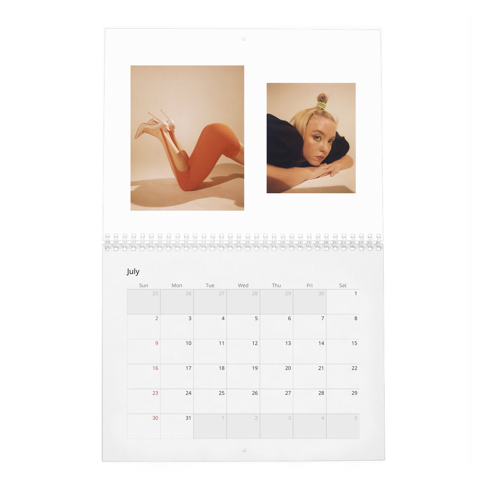 07 Sydney Sweeney - Content 2027 Wall Calendar