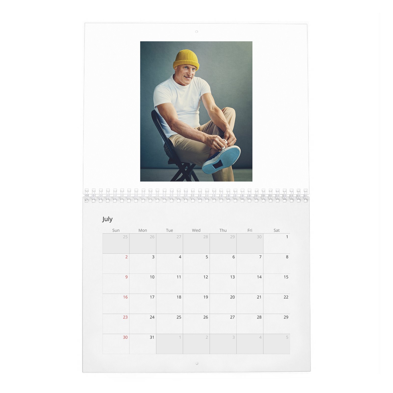 07 Woody Harrelson - Light Up 2027 Wall Calendar