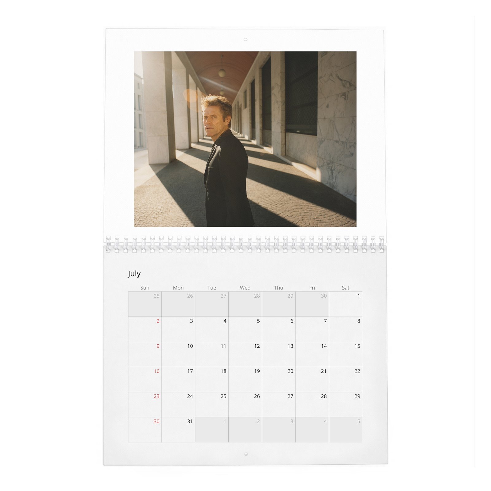 07 Willem Dafoe - Who's Afraid Of Mr Dafoe 2027 Wall Calendar
