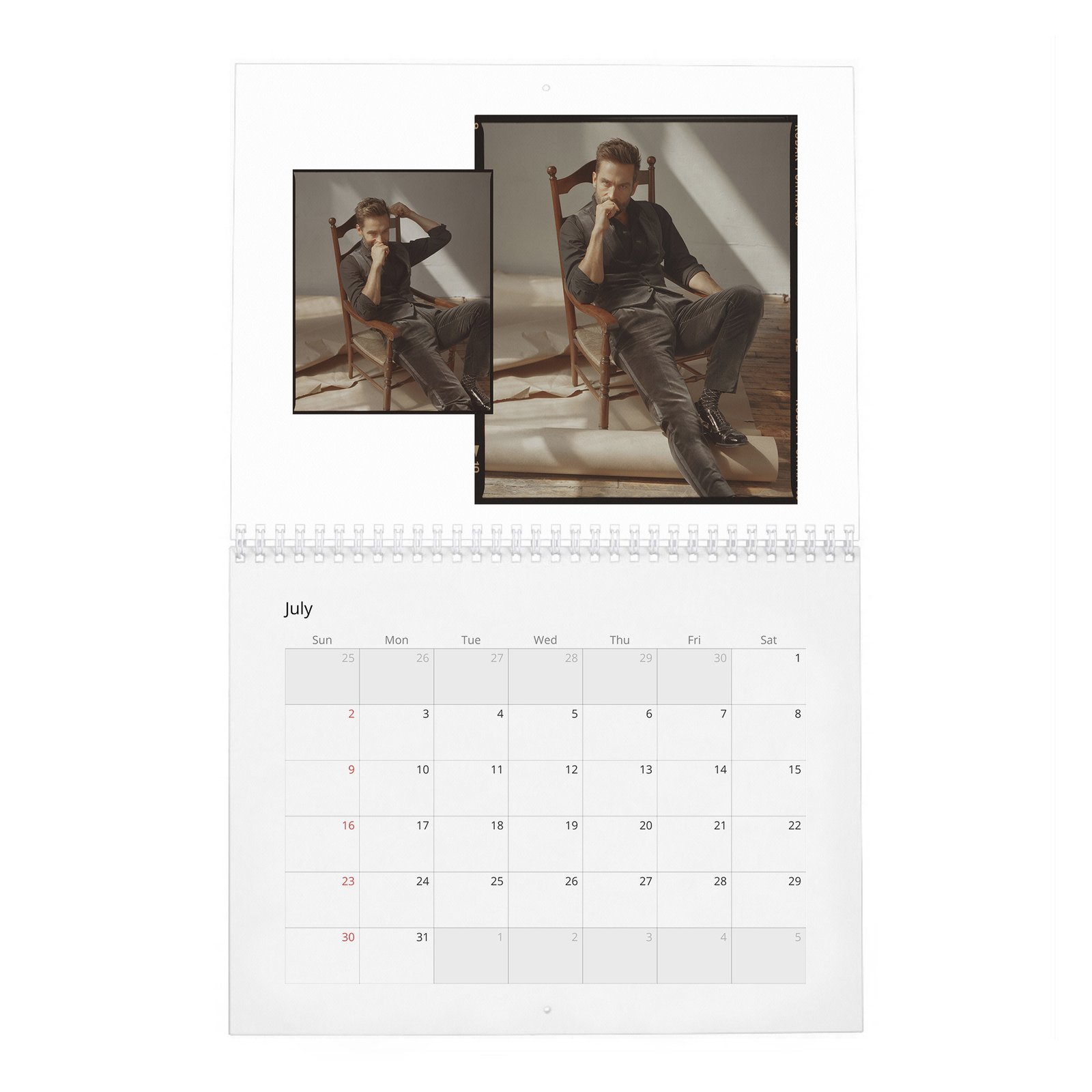 07 Tom Mison - Laterals 2027 Wall Calendar