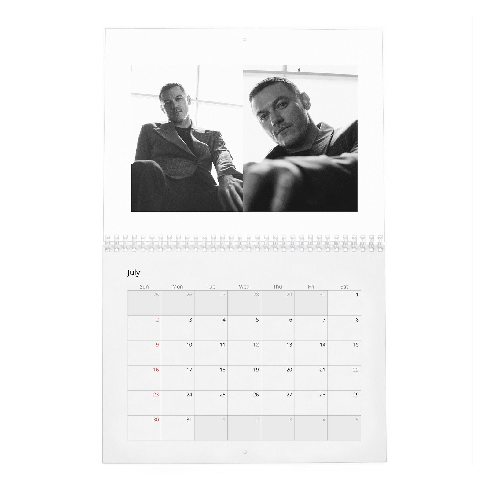 07 Luke Evans - Grit To Fight Back 2027 Wall Calendar
