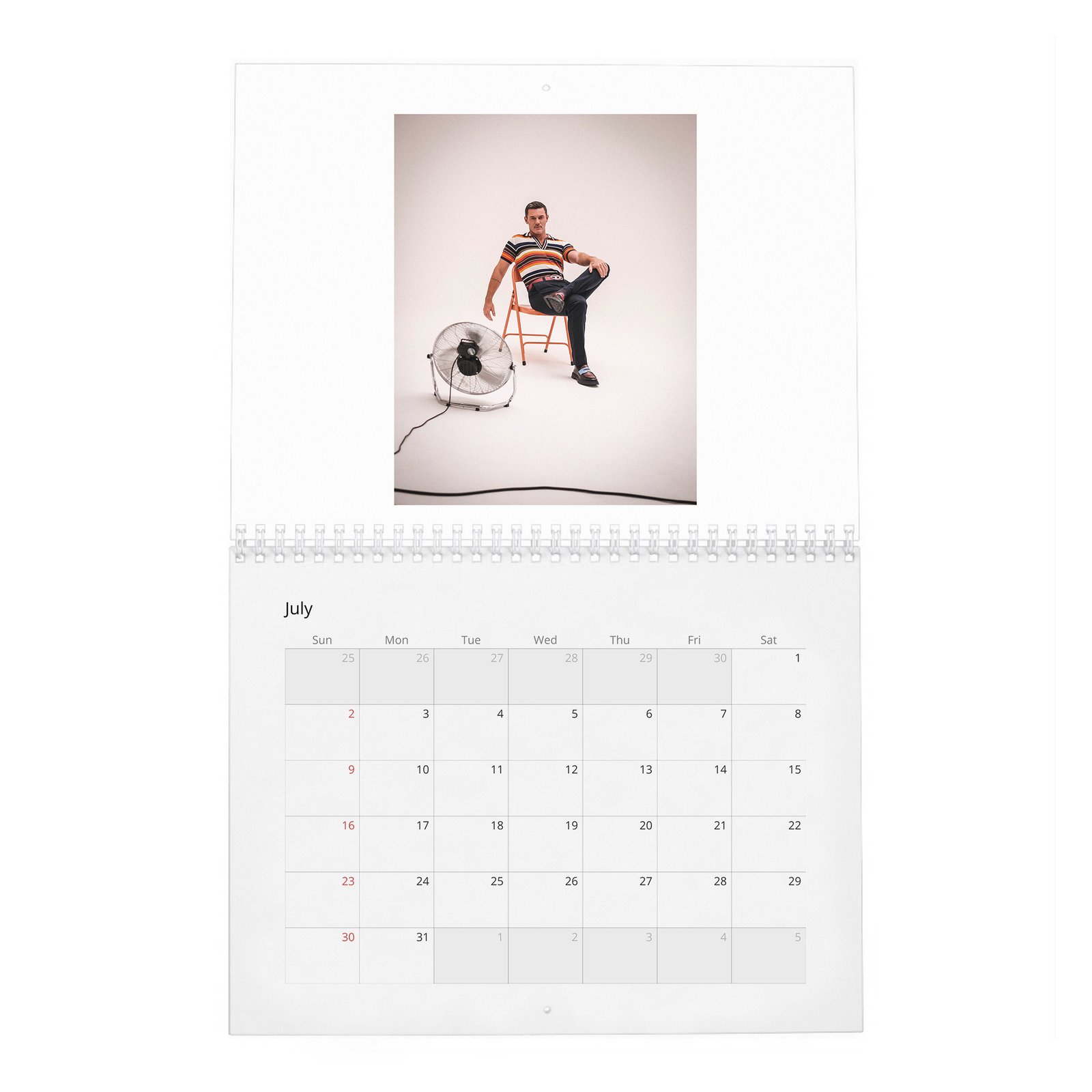 07 Luke Evans - In Conversation 2027 Wall Calendar
