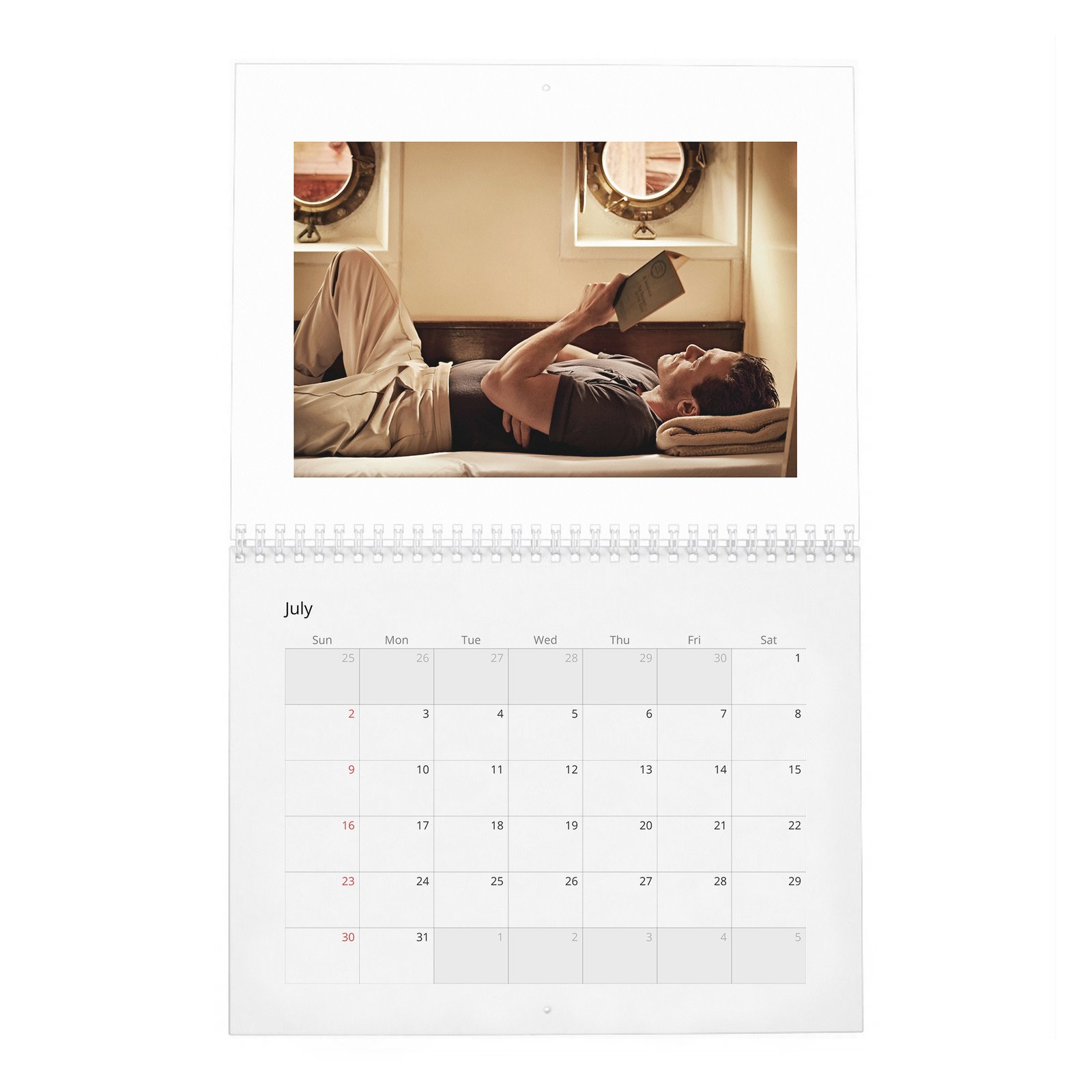 07 Luke Evans - Man Of The World 2027 Wall Calendar