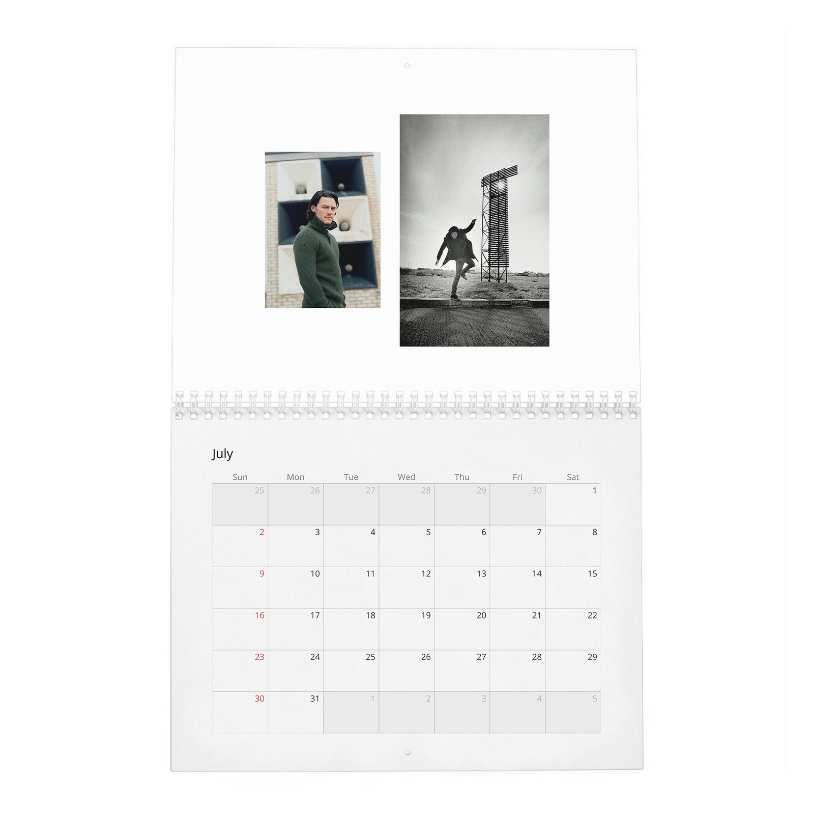 Luke Evans - Man On The Road 2027 Wall Calendar