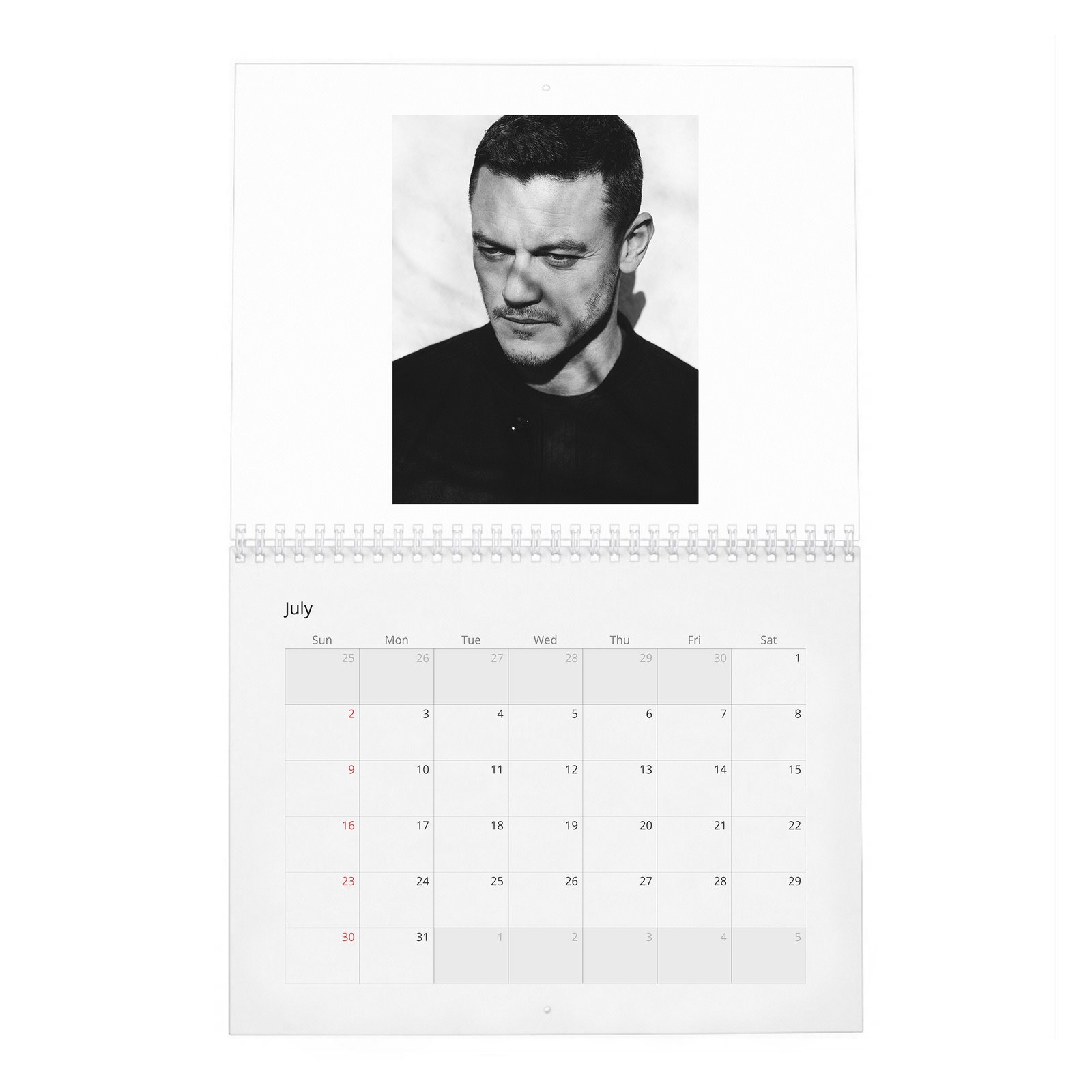 07 Luke Evans - The Go-To Guy 2027 Wall Calendar