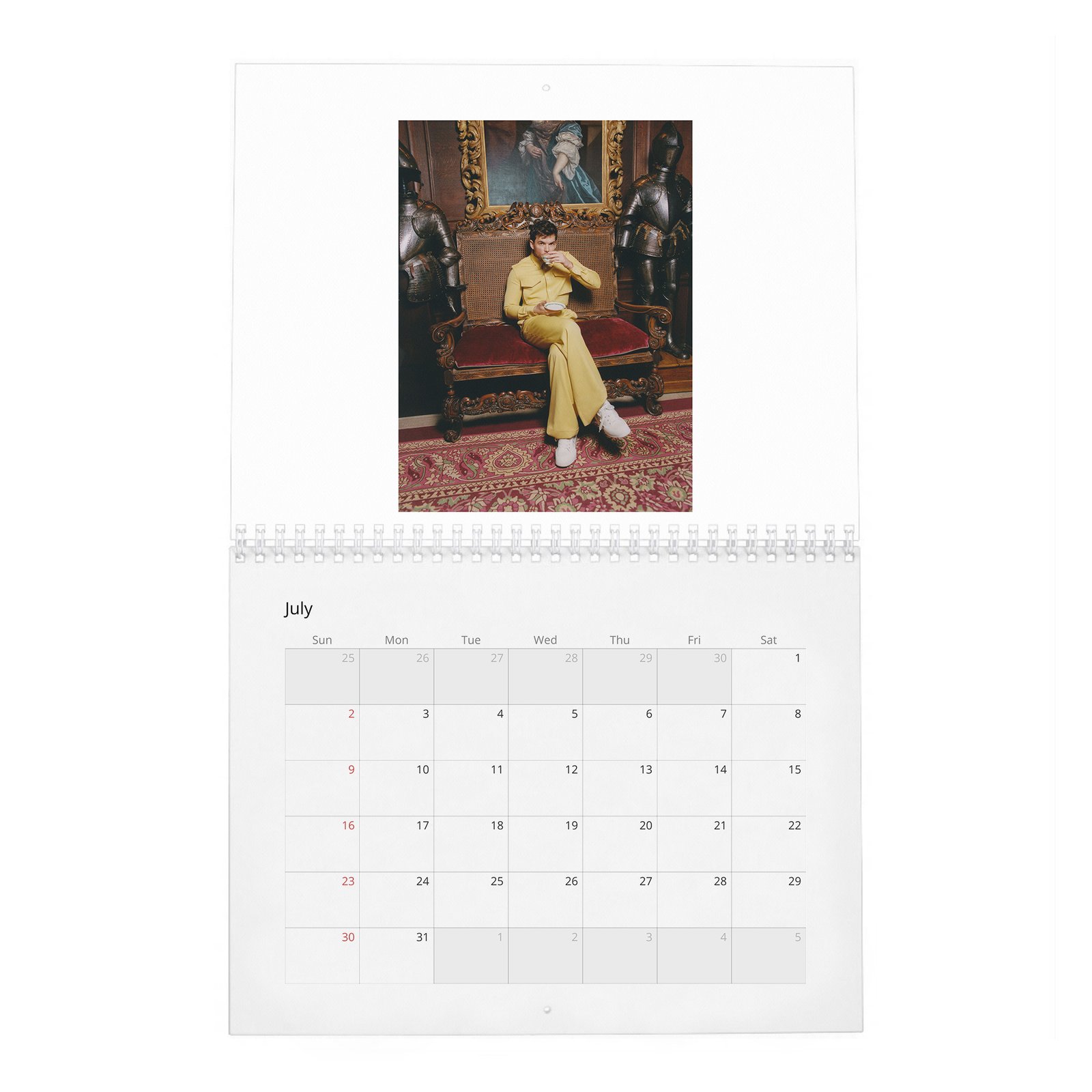 07 Luke Newton - Slow Burn 2027 Wall Calendar