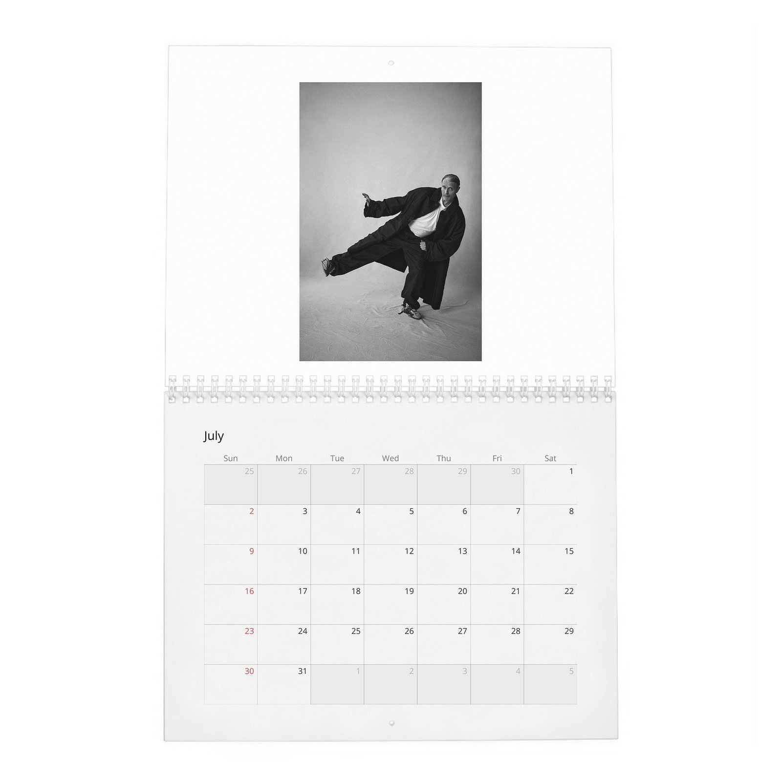 07 Mads Mikkelsen - Good Bad 2027 Wall Calendar