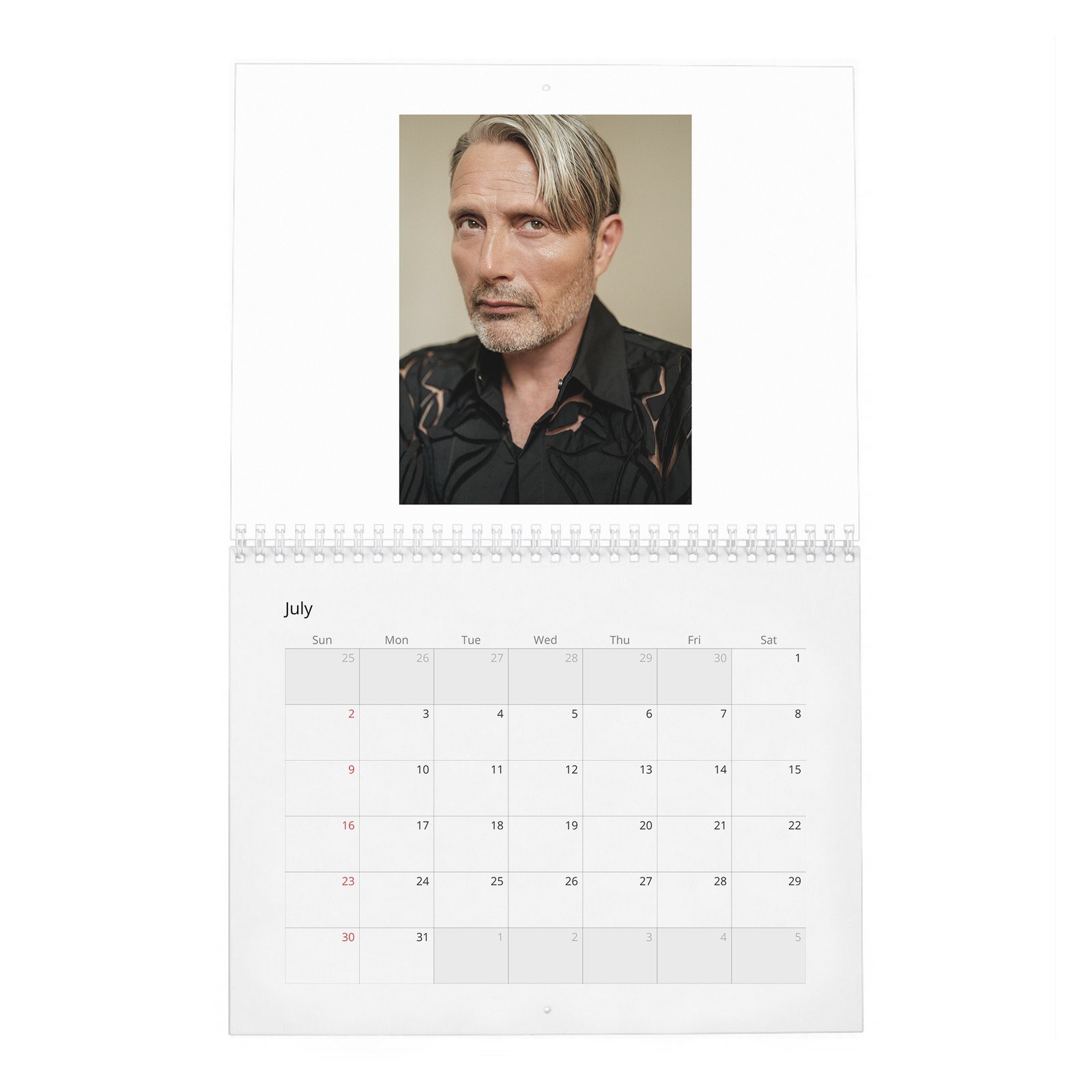07 Mads Mikkelsen - Mads Uncensored 2027 Wall Calendar