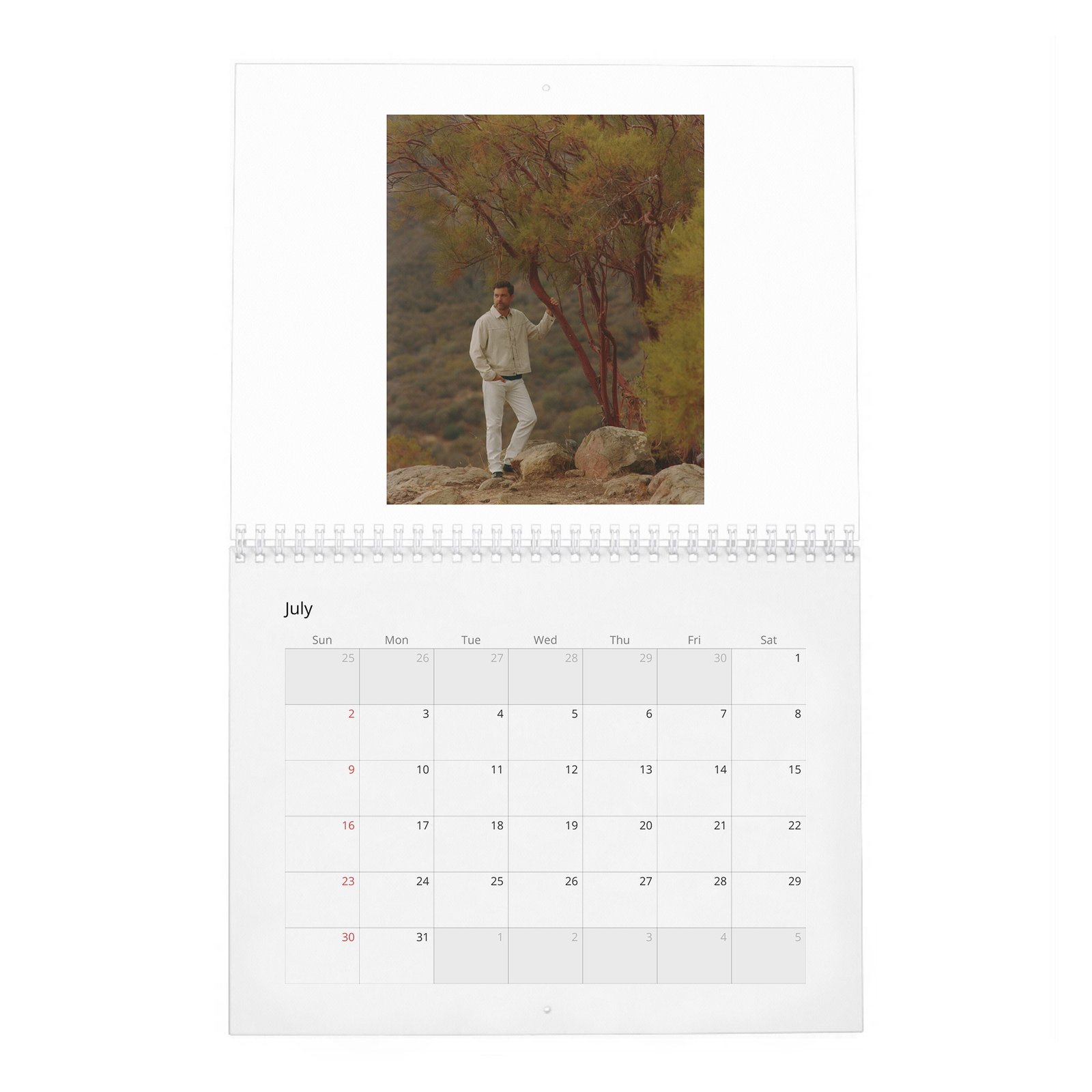 07 Joshua Jackson - On Life Down River 2027 Wall Calendar