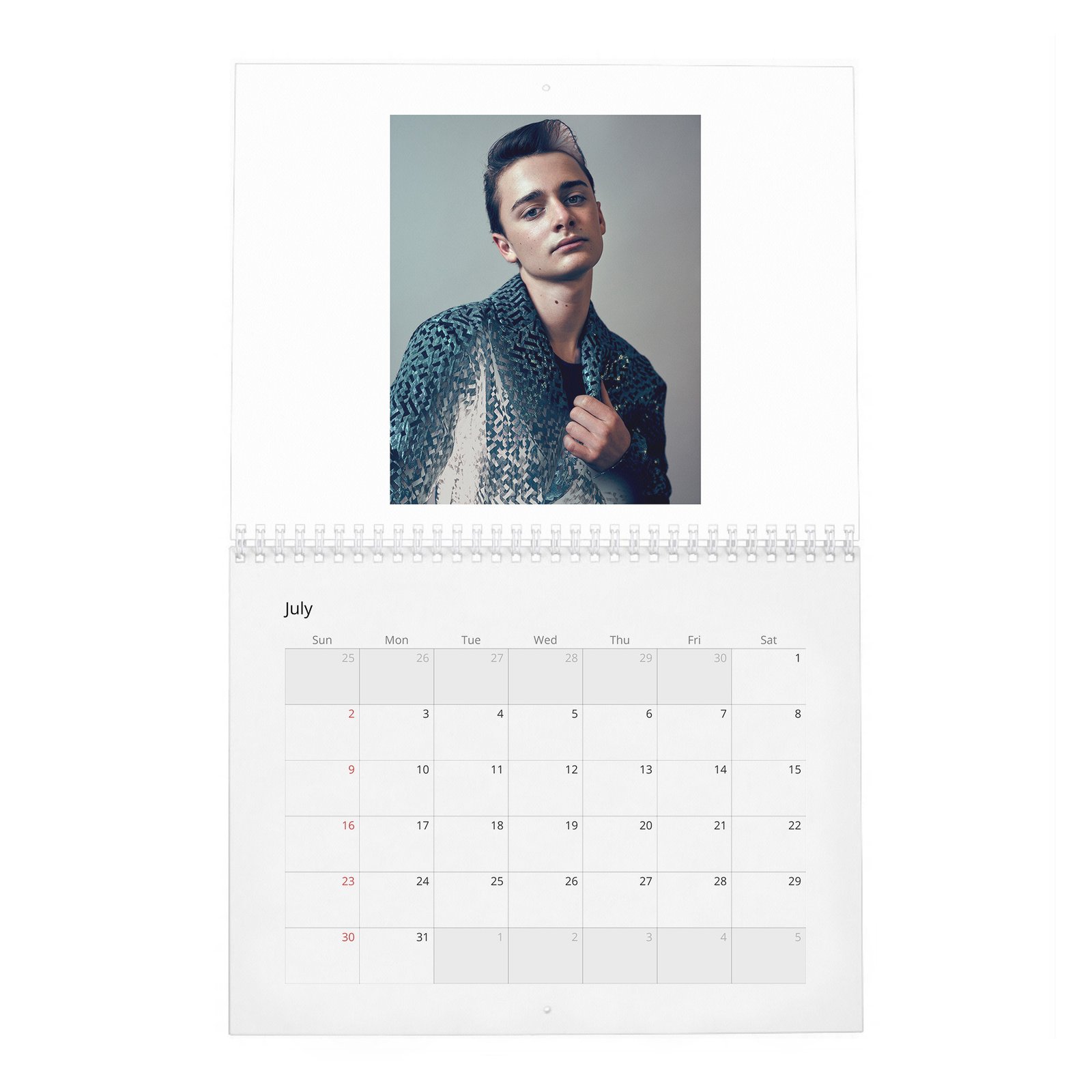 07 Noah Schnapp - Fame Found Him 2027 Wall Calendar