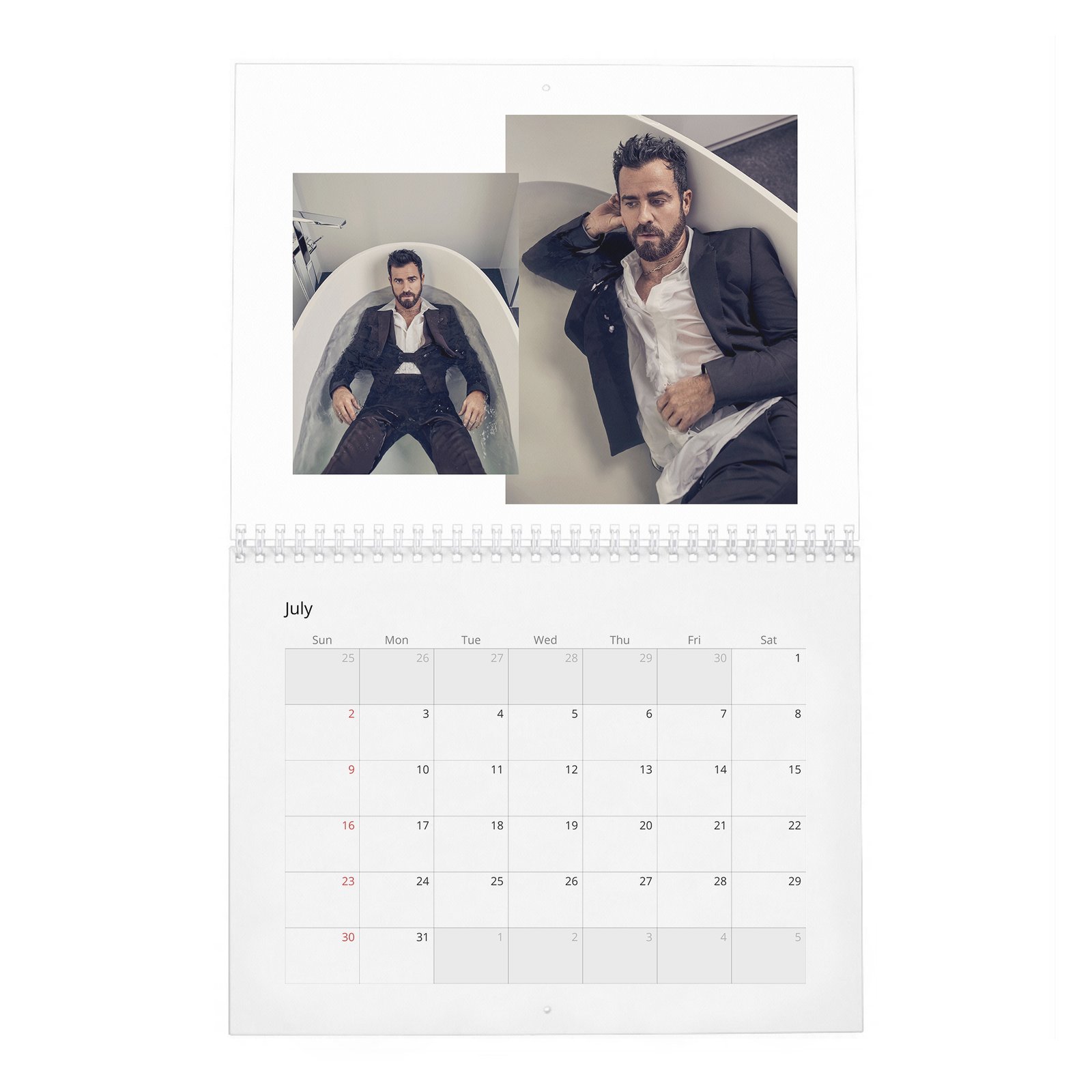 07 Justin Theroux - The Enviable Life 2027 Wall Calendar