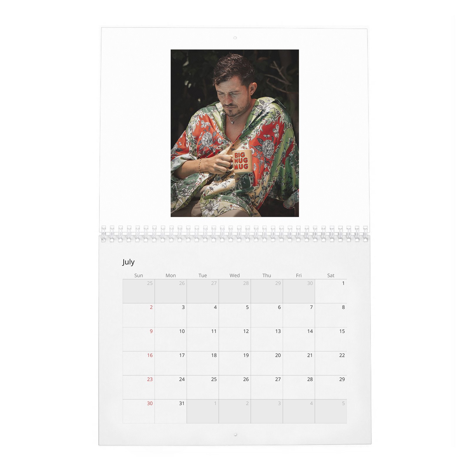 07 Orlando Bloom - Flaunt 2027 Wall Calendar
