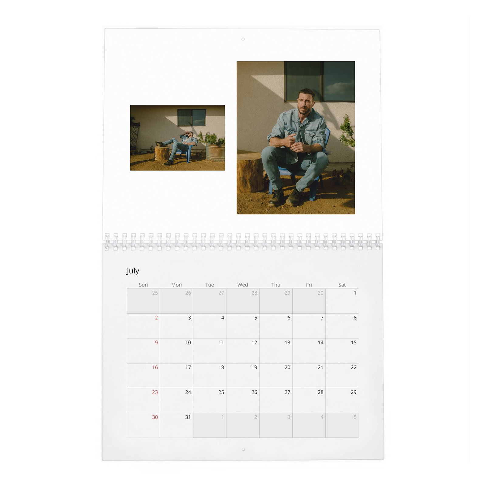 07 Pablo Schreiber - Superhero Warrior 2027 Wall Calendar