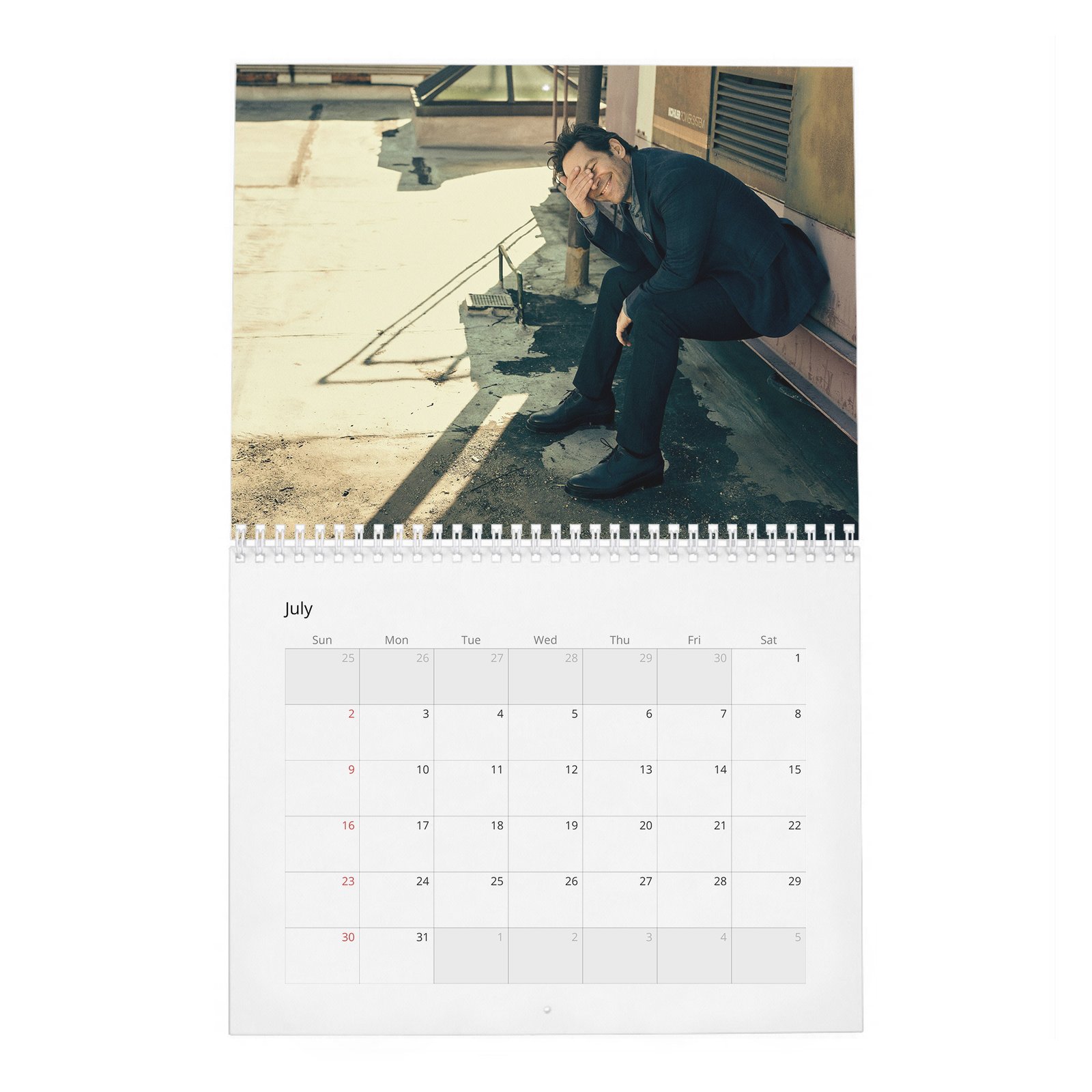 07 Paul Rudd - The Pole Vaulter 2027 Wall Calendar