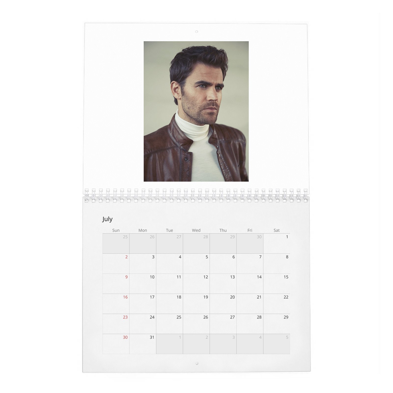 07 Paul Wesley - Handsome Devil 2027 Wall Calendar