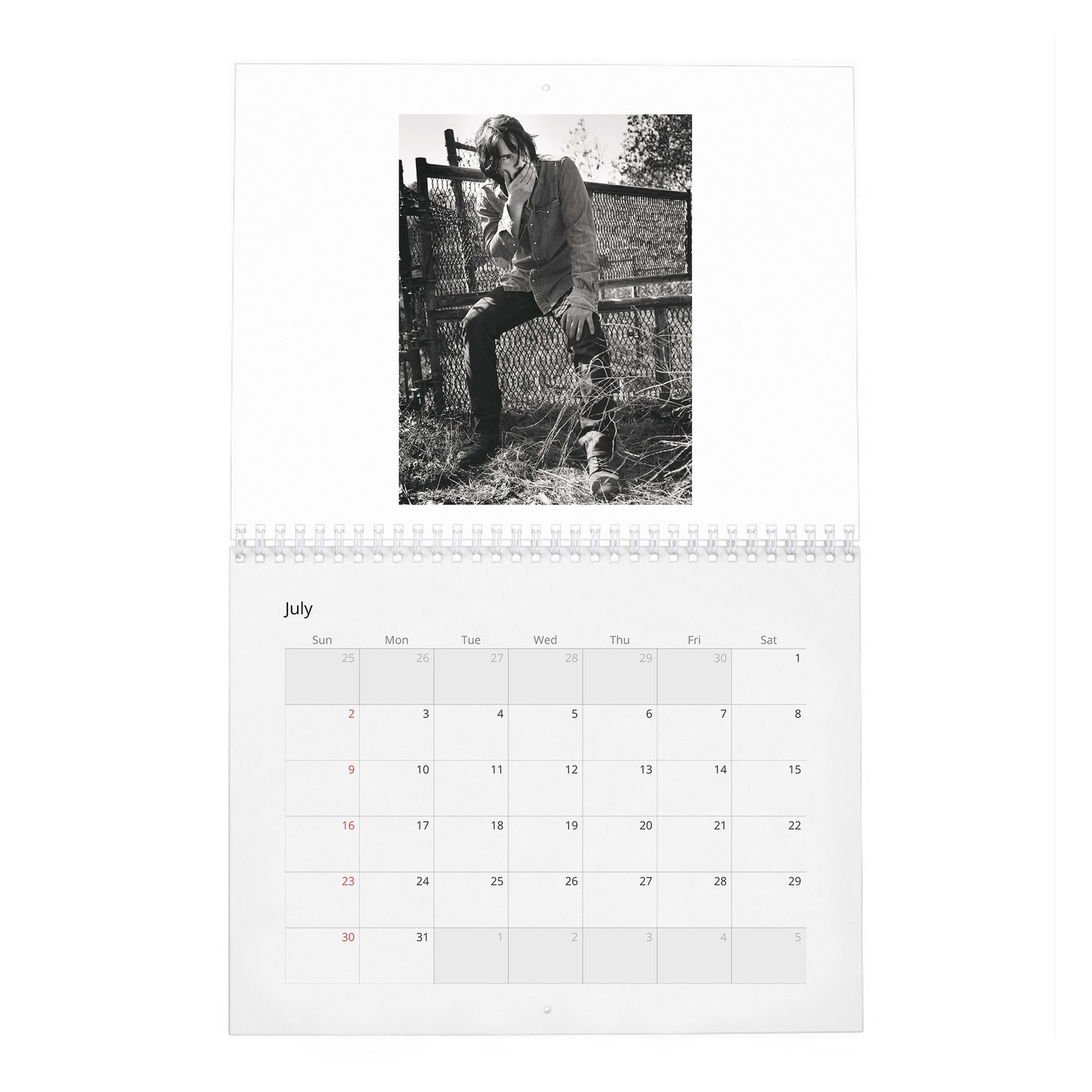 07 Keanu Reeves - Head Up 2027 Wall Calendar