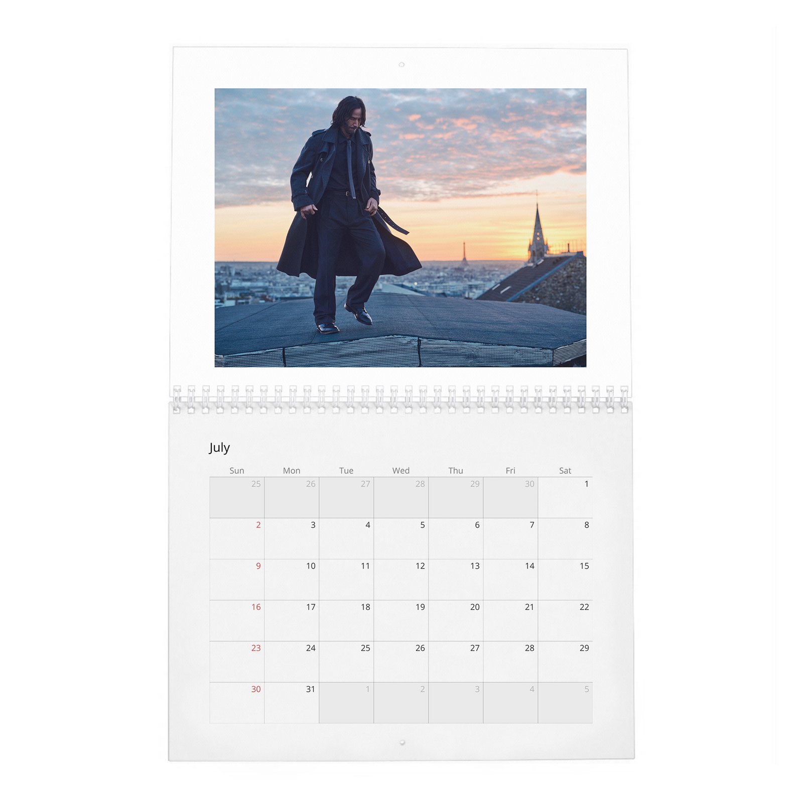Keanu Reeves - Head Up 2027 Wall Calendar