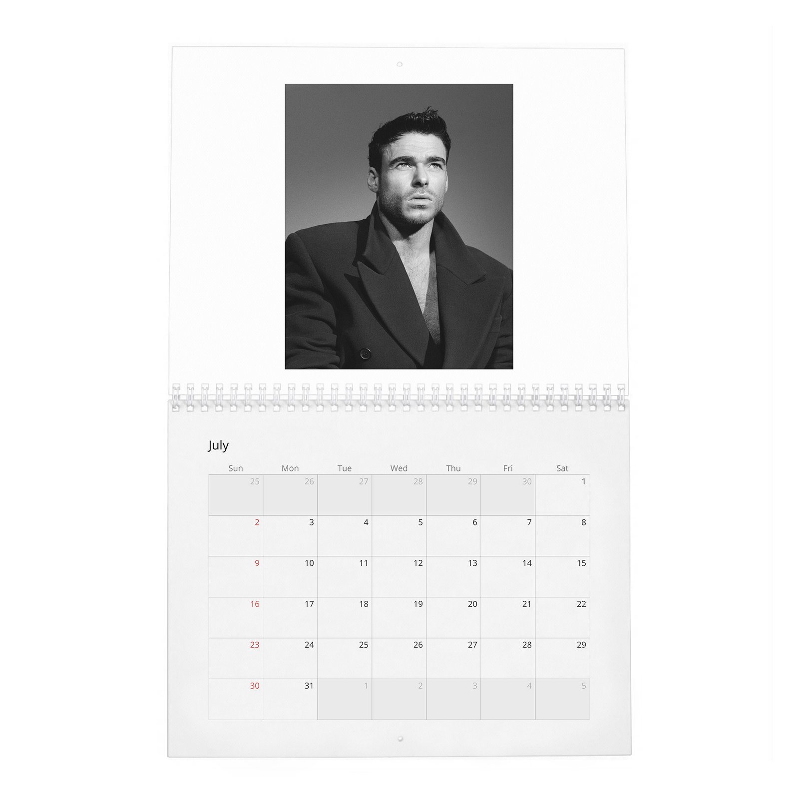 07 Richard Madden - Wonderland 2027 Wall Calendar