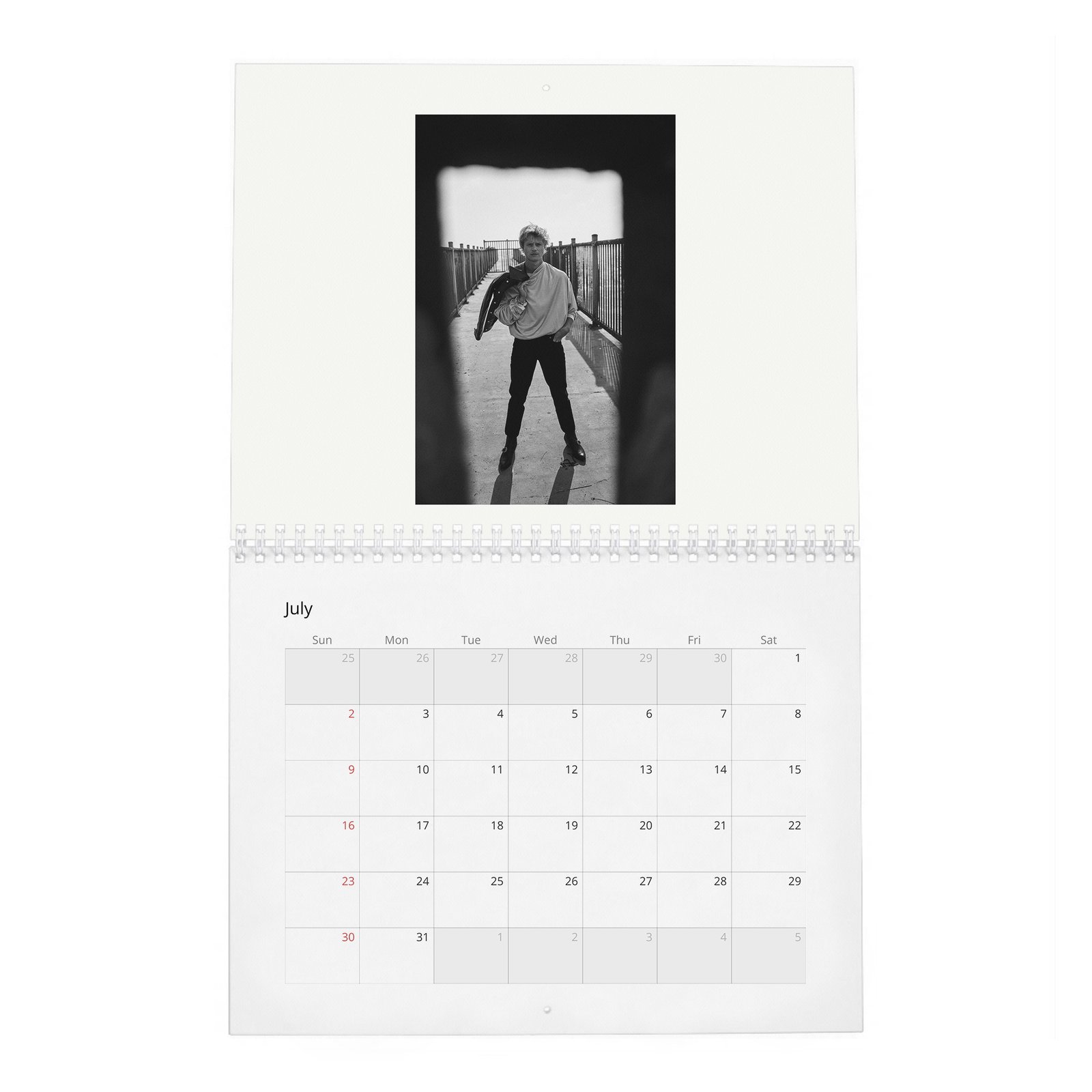 07 Rudy Pankow - Flaunt 2027 Wall Calendar