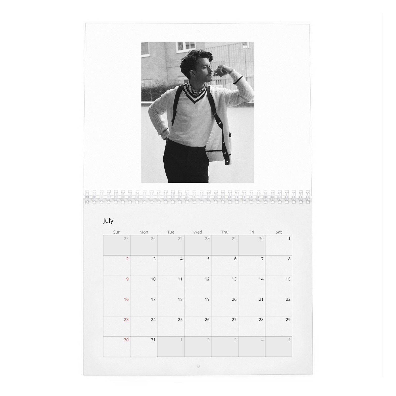 07 Jonathan Bailey - Takes Off 2027 Wall Calendar