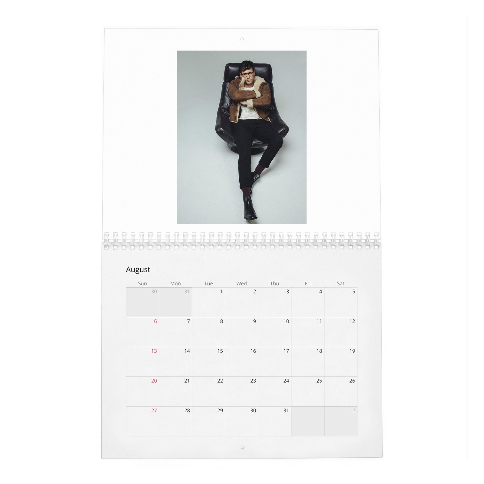 08 Jonah Hauer-King - Ready For His Close-Up 2027 Wall Calendar