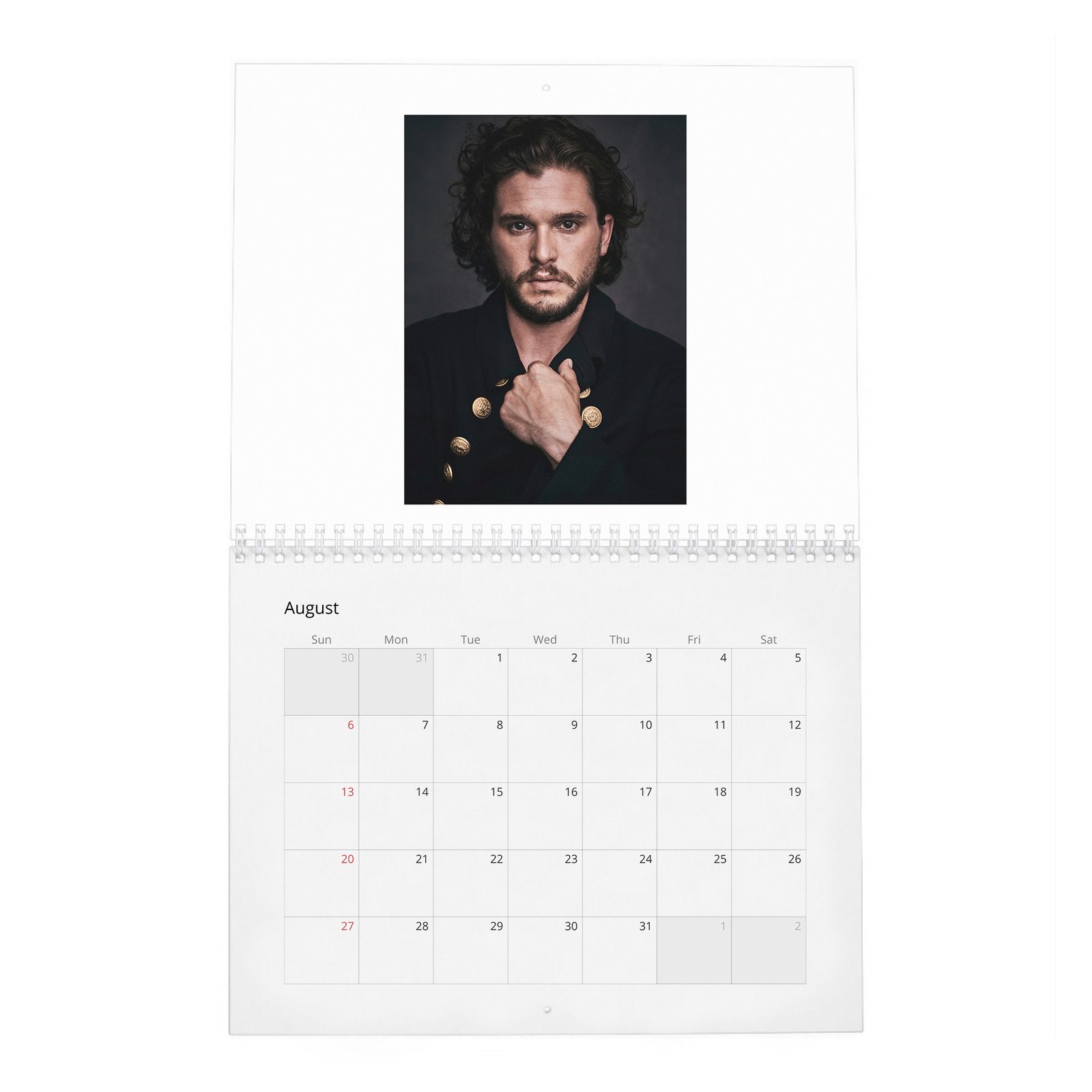 08 Kit Harington - Bastard Revolution 2027 Wall Calendar