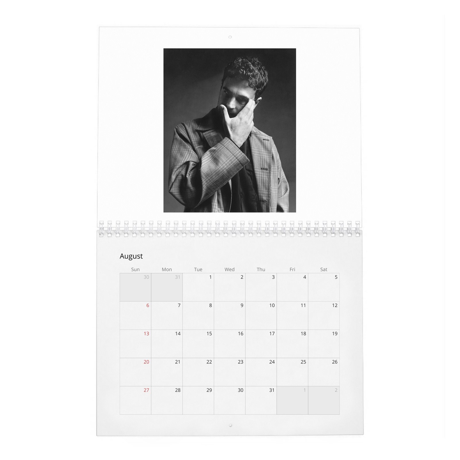 08 Theo James - Objectification And Being A Heart-Throb 2027 Wall Calendar