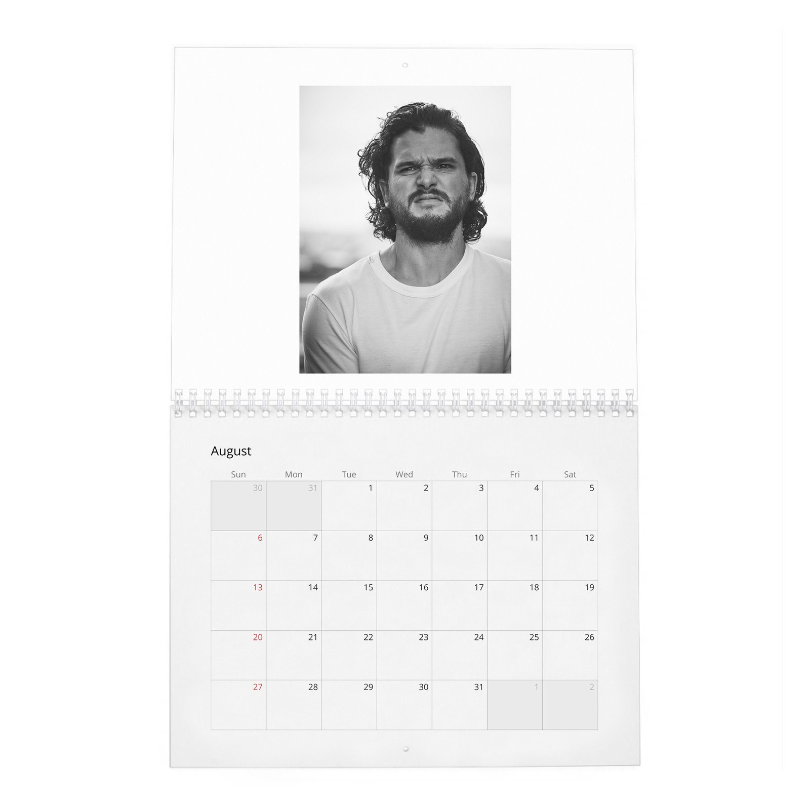 08 Kit Harington - The End Of The Thrones Empire 2027 Wall Calendar