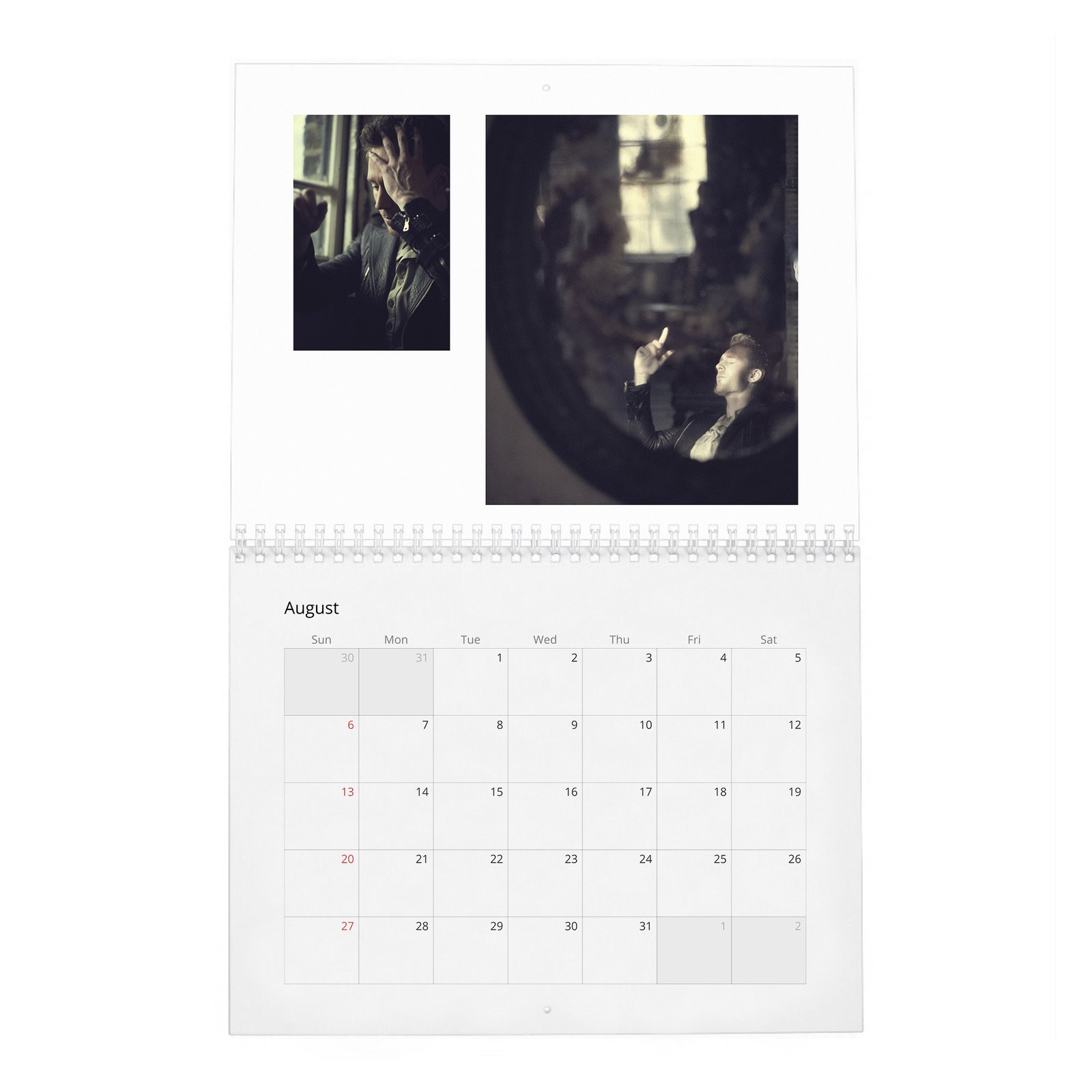 08 Tom Hiddleston - Flaunt 2027 Wall Calendar