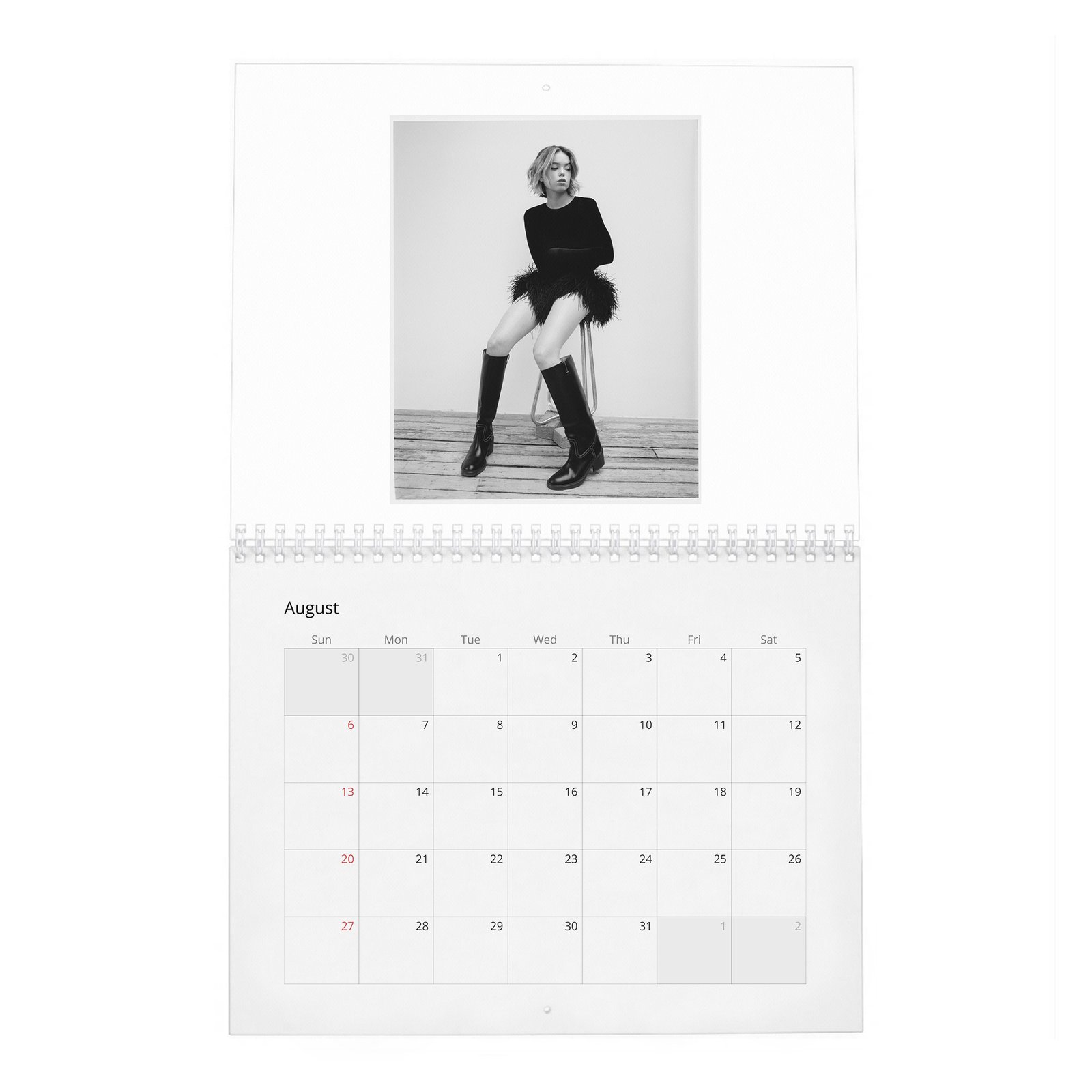 08 Milly Alcock - Flaunt 2027 Wall Calendar
