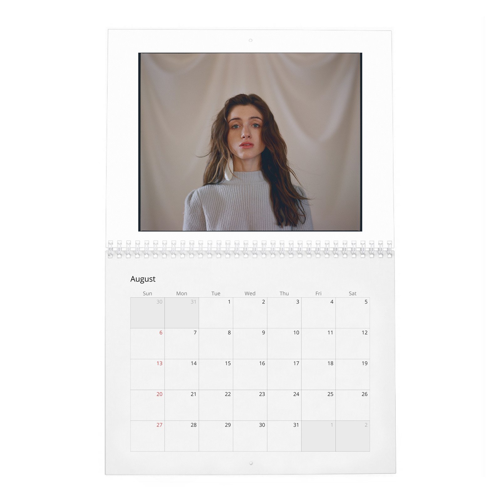 08 Natalia Dyer - Inner Child 2027 Wall Calendar