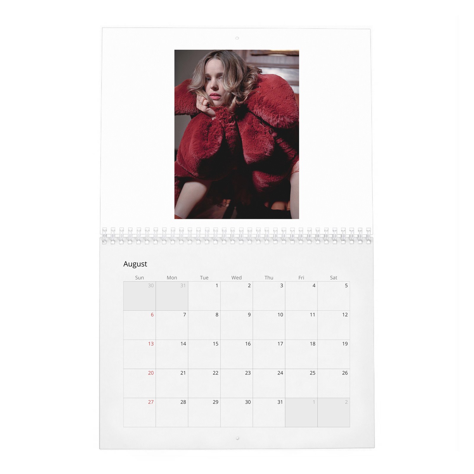 Rachel McAdams - Violet 2027 Wall Calendar