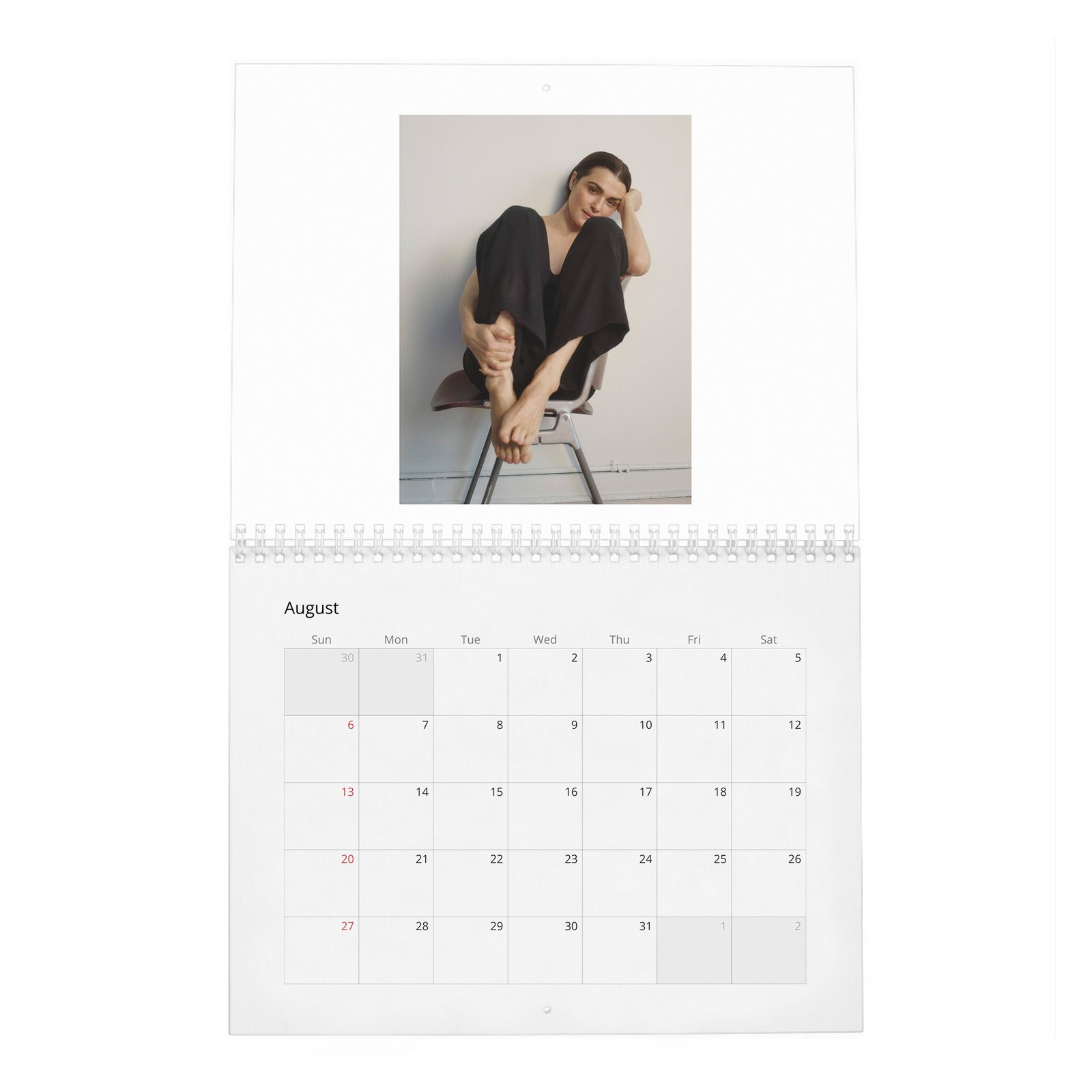 08 Rachel Weisz - Reflections 2027 Wall Calendar
