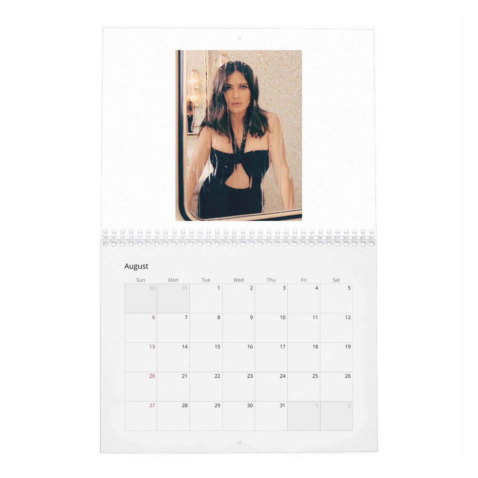 Salma Hayek - Settles In 2027 Wall Calendar