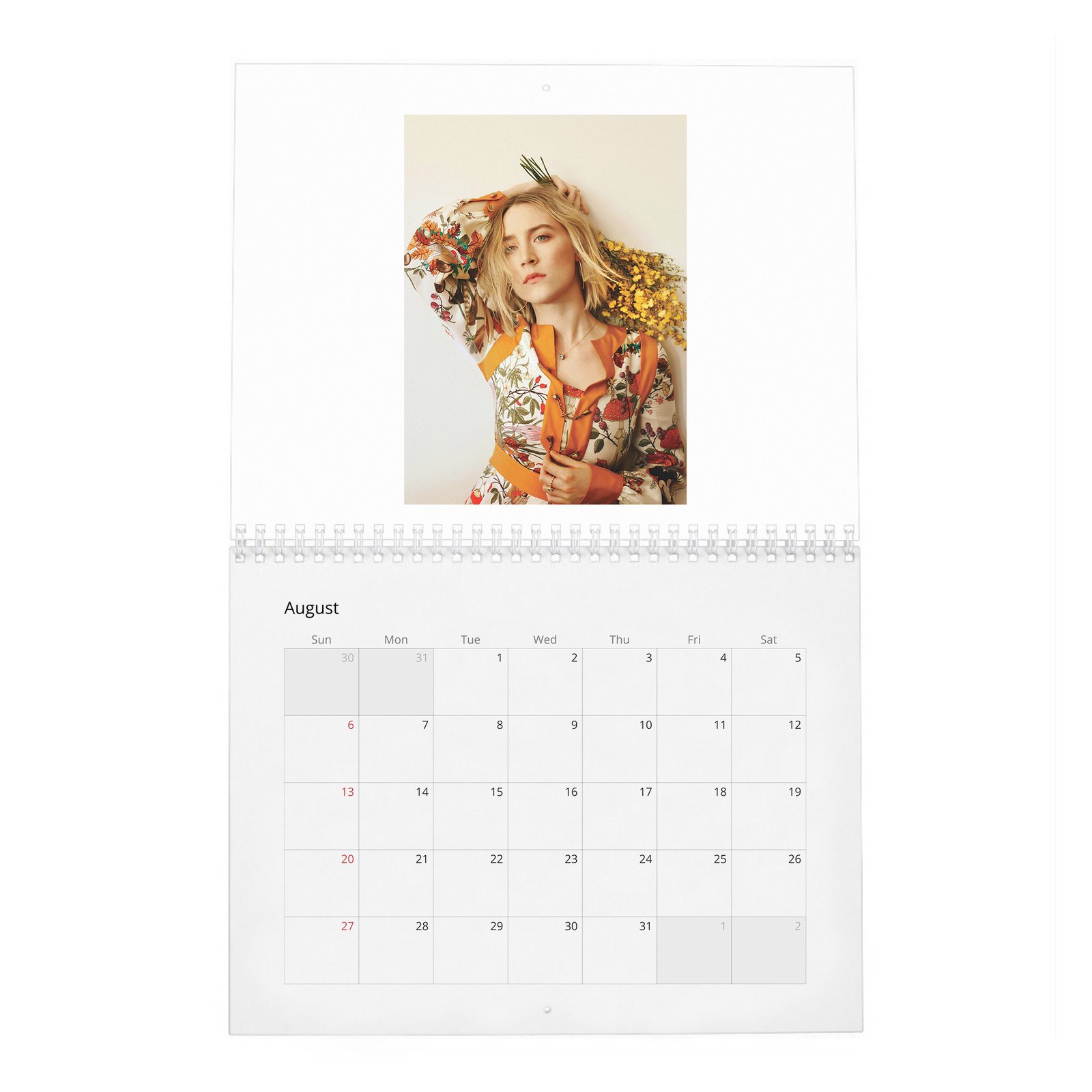 08 Saoirse Ronan - Our Newest Jo March 2027 Wall Calendar
