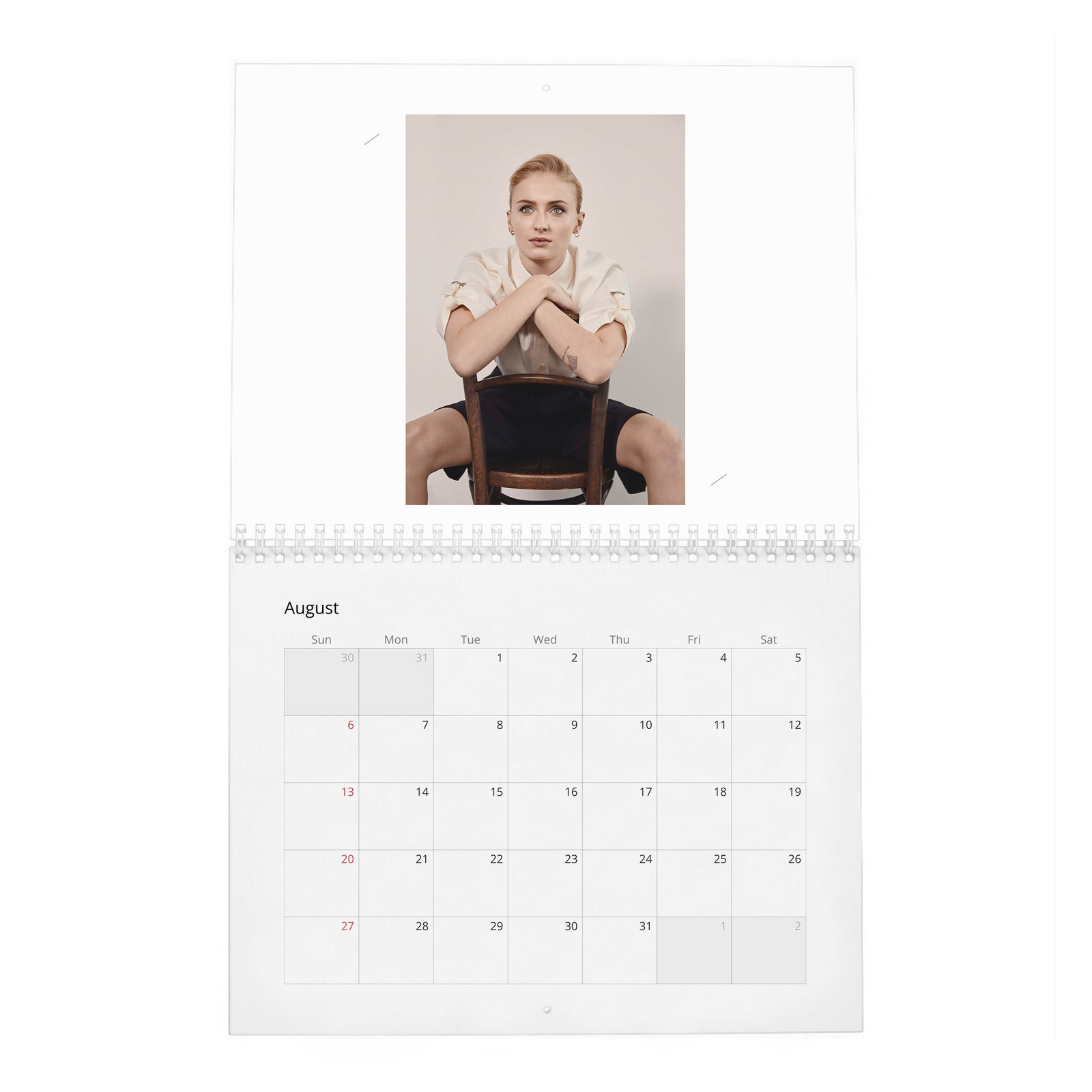 08 Sophie Turner - The North Star 2027 Wall Calendar