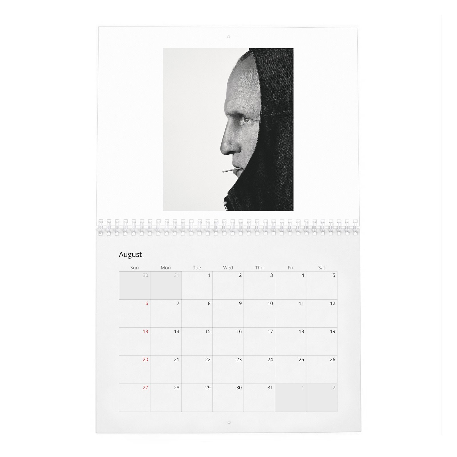 08 Woody Harrelson - Light Up 2027 Wall Calendar