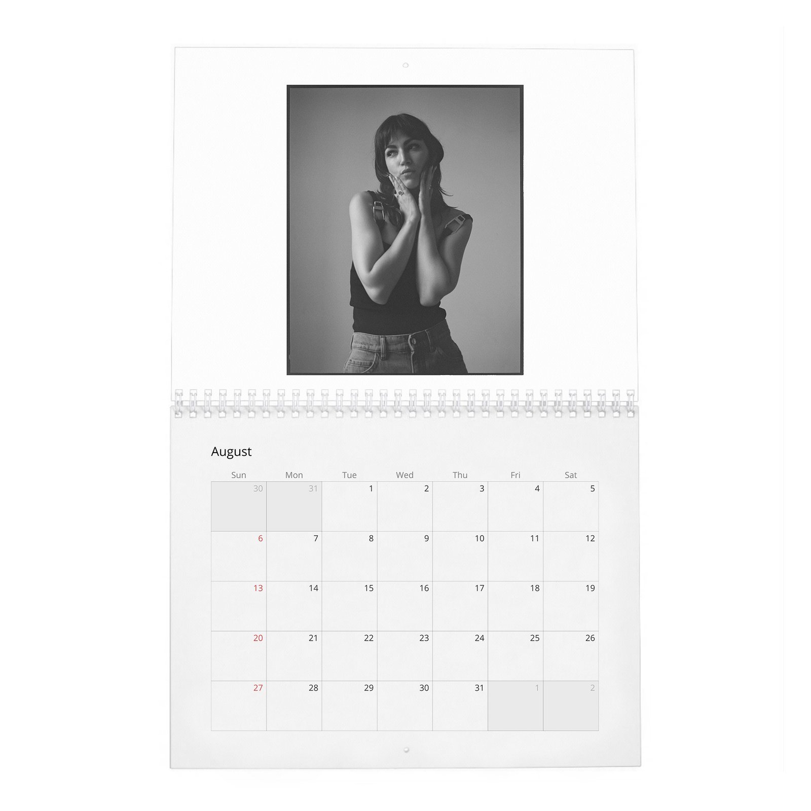 08 Ursula Corbero - Laterals 2027 Wall Calendar