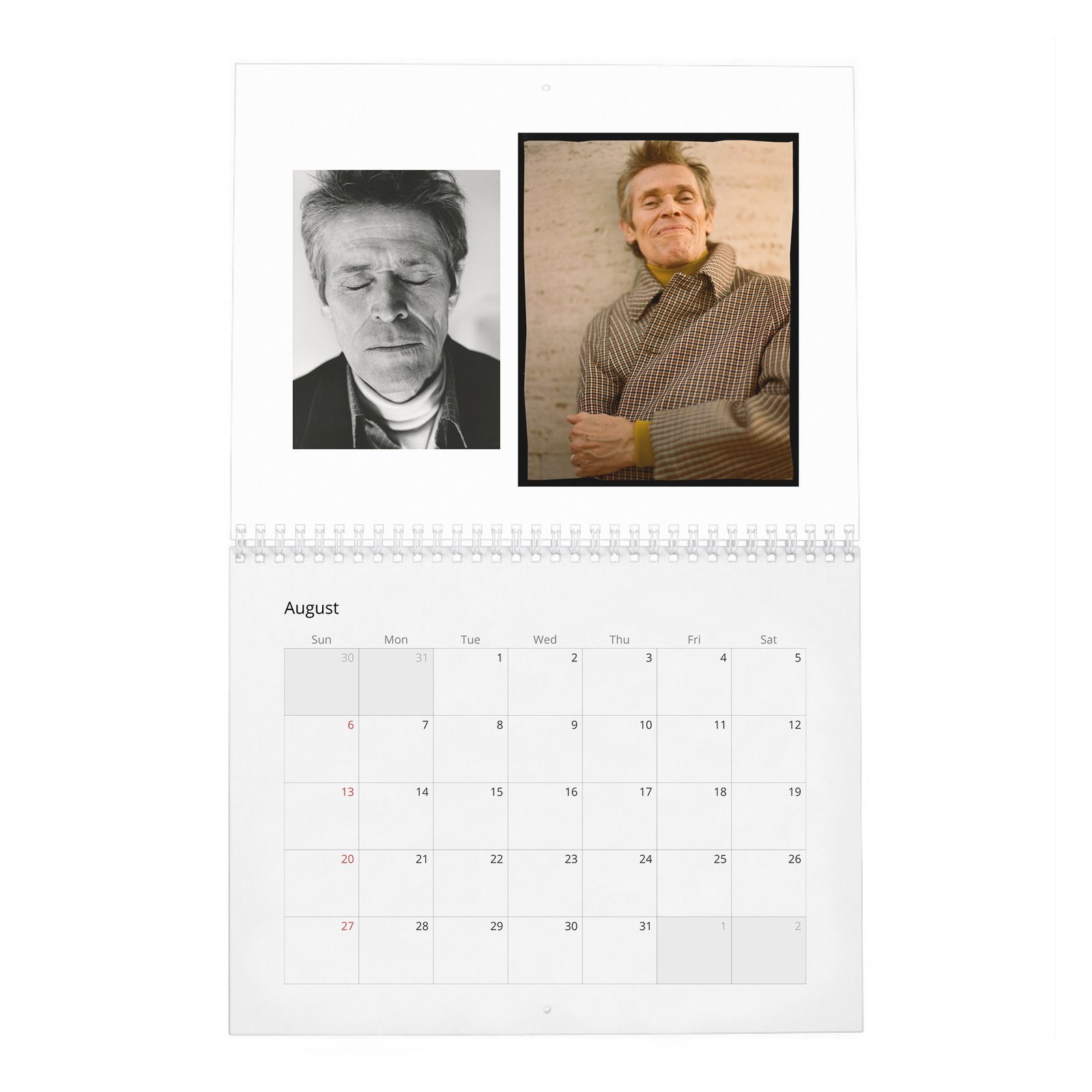 08 Willem Dafoe - Who's Afraid Of Mr Dafoe 2027 Wall Calendar