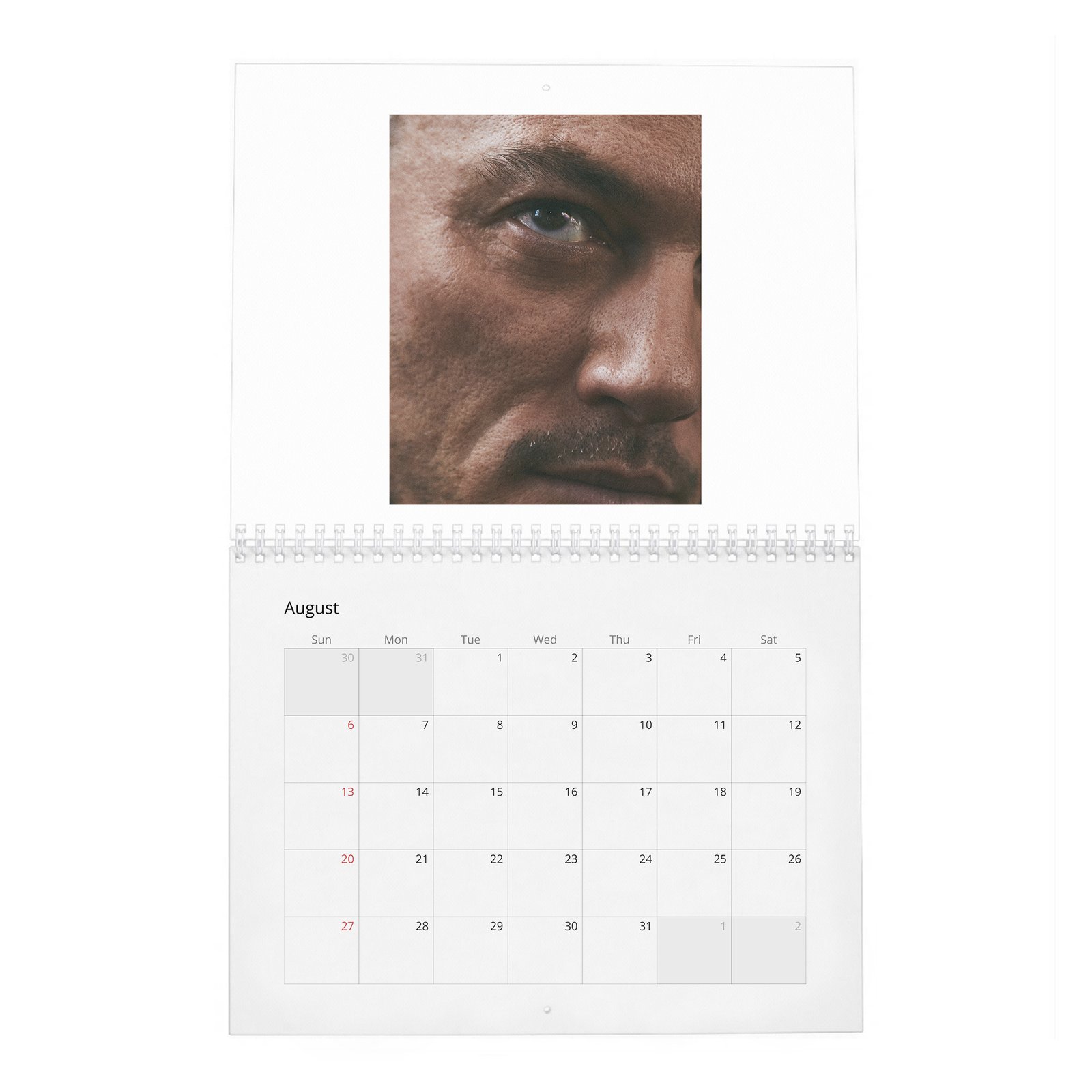08 Luke Evans - Grit To Fight Back 2027 Wall Calendar