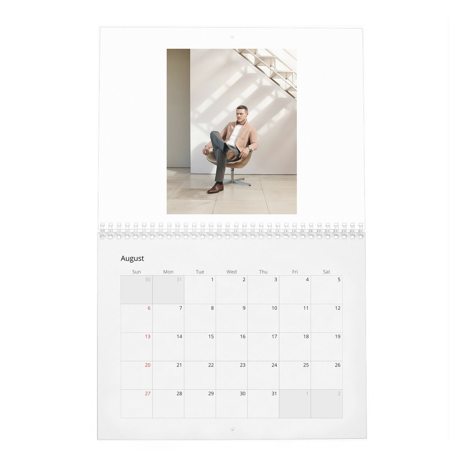 08 Luke Evans - The Go-To Guy 2027 Wall Calendar