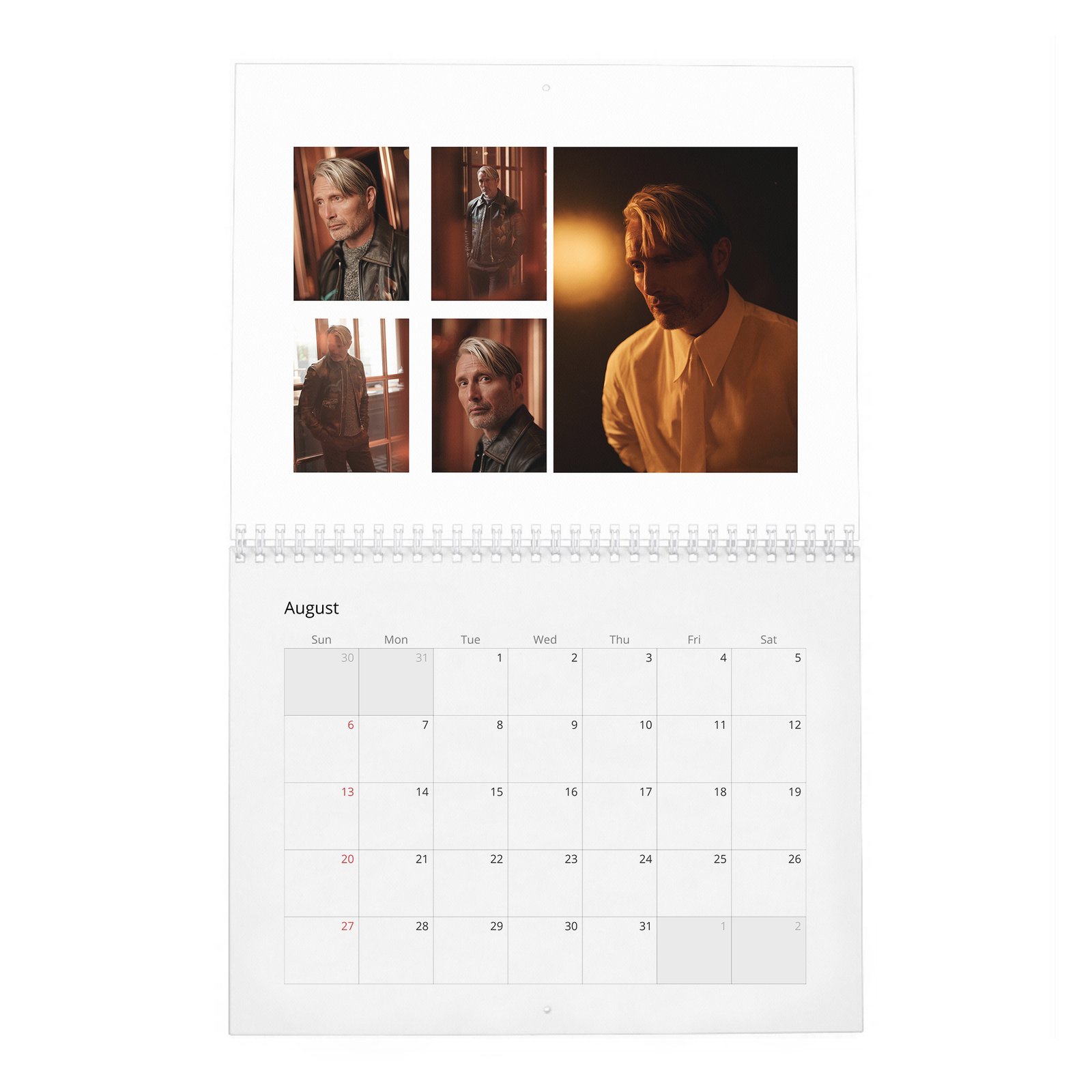 08 Mads Mikkelsen - Mads Uncensored 2027 Wall Calendar