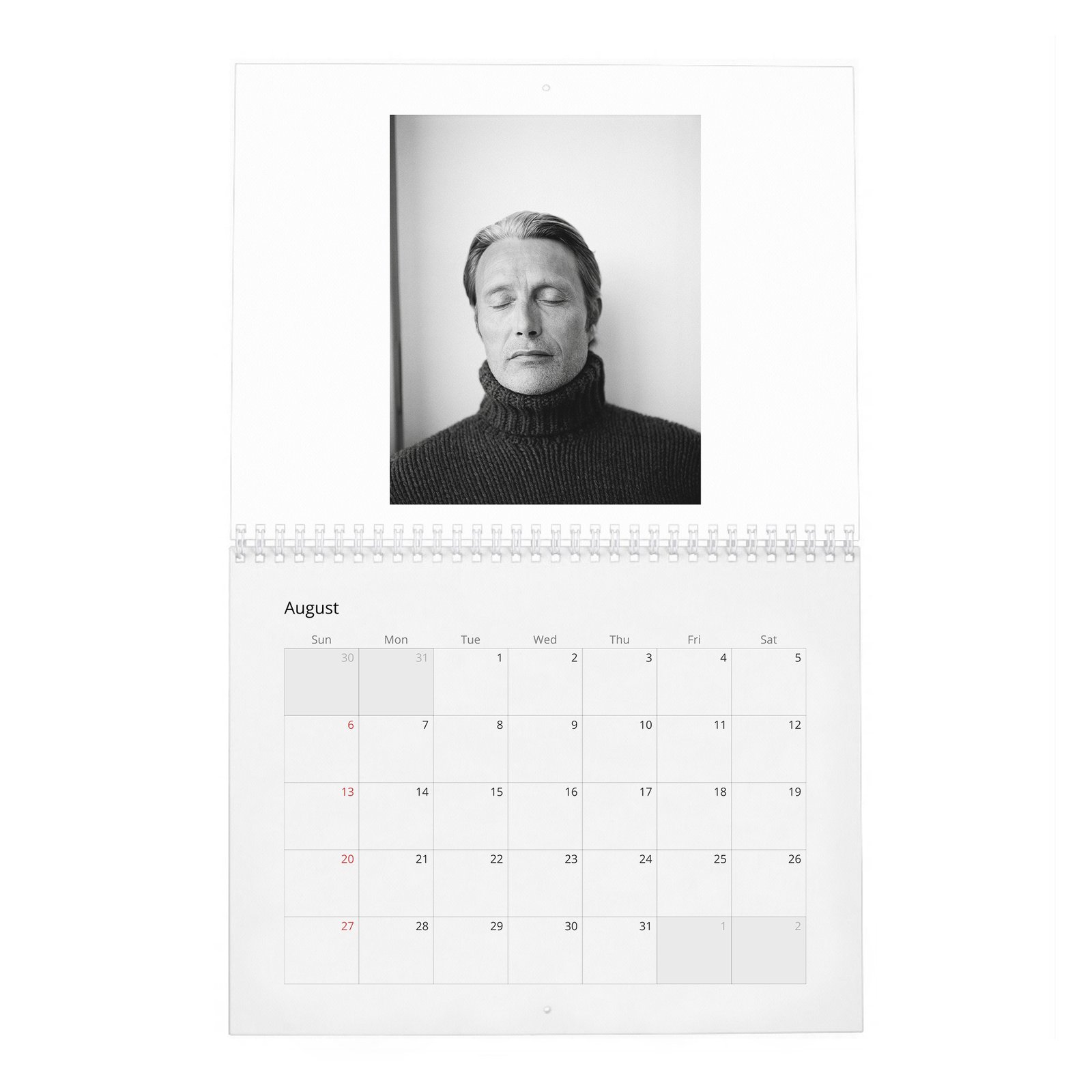08 Mads Mikkelsen - The Polar Existence 2027 Wall Calendar