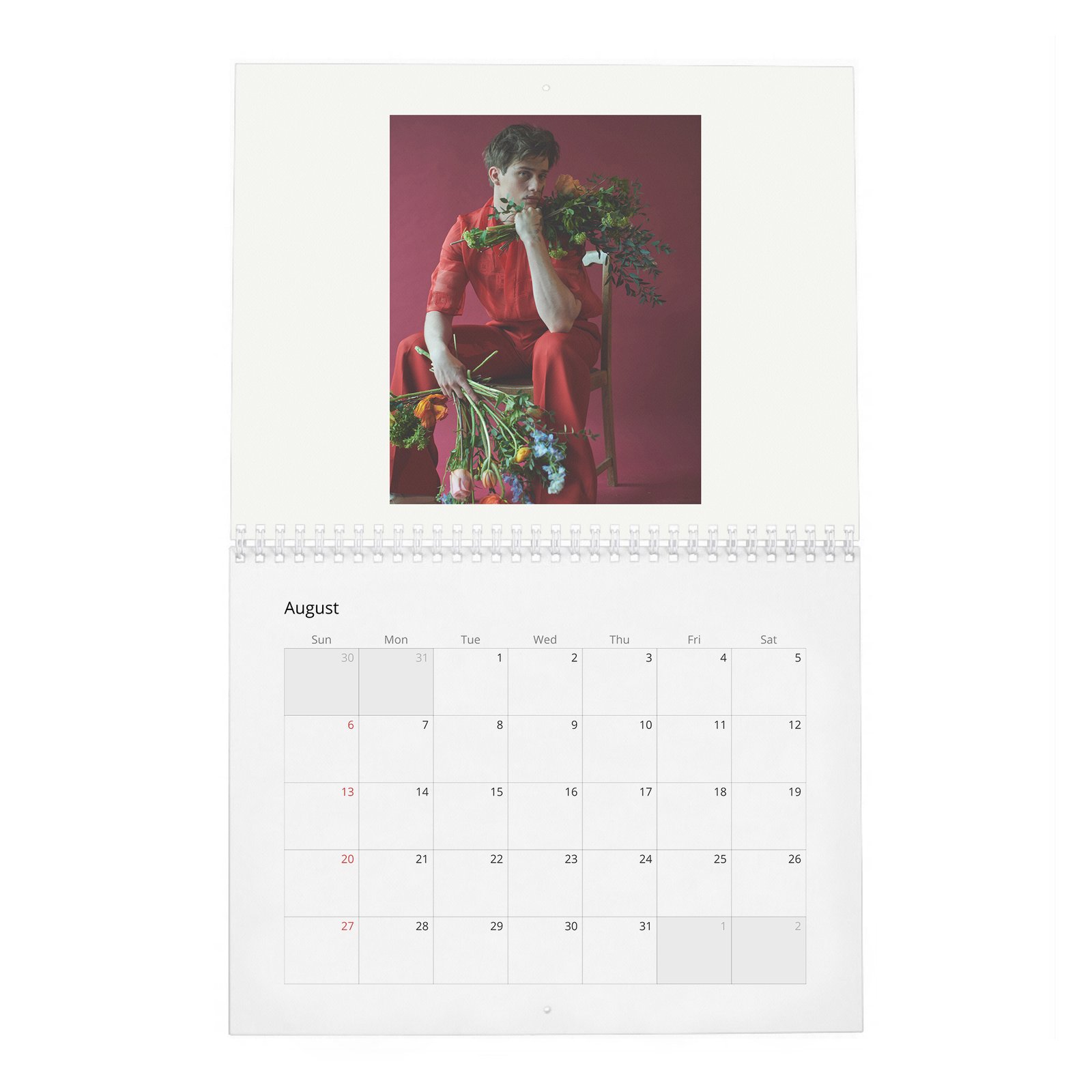 08 Nicholas Galitzine - Flaunt 2027 Wall Calendar